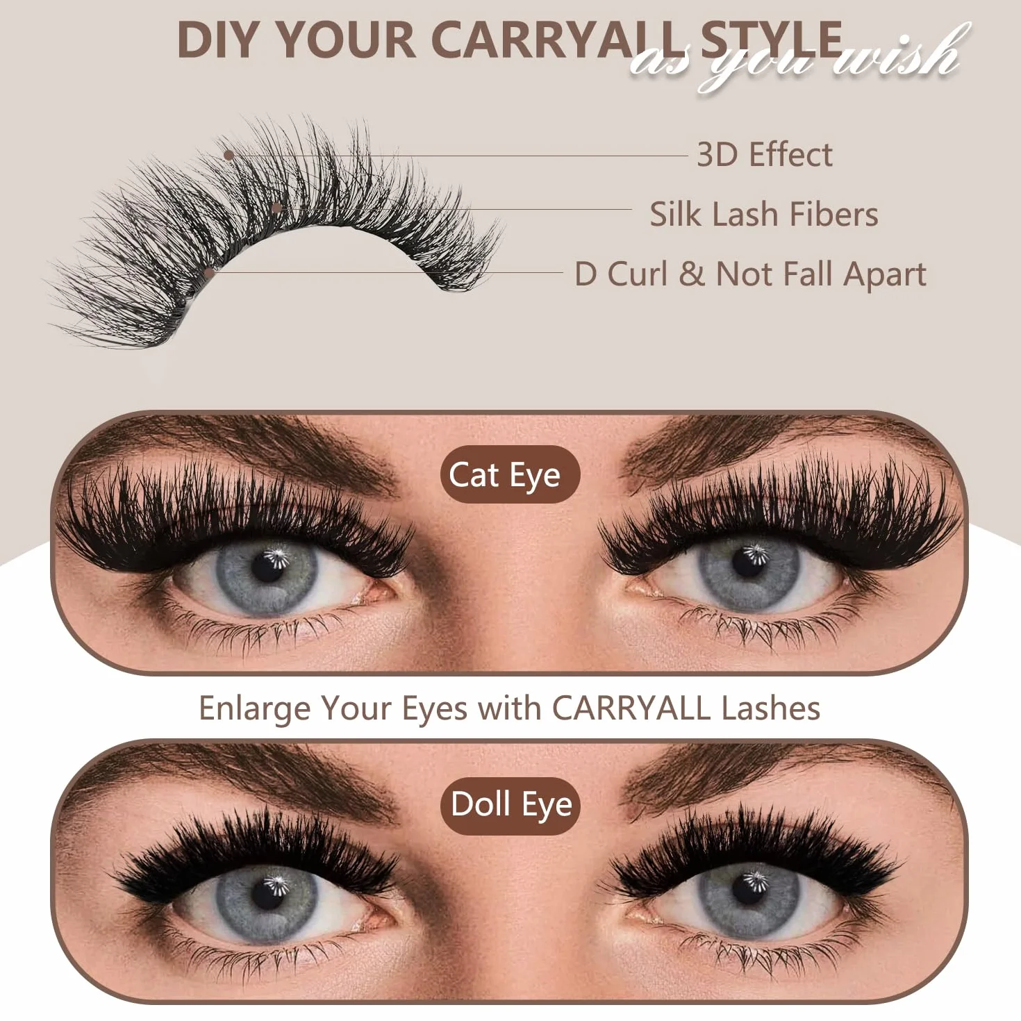 380 szt. 200D lash extension set