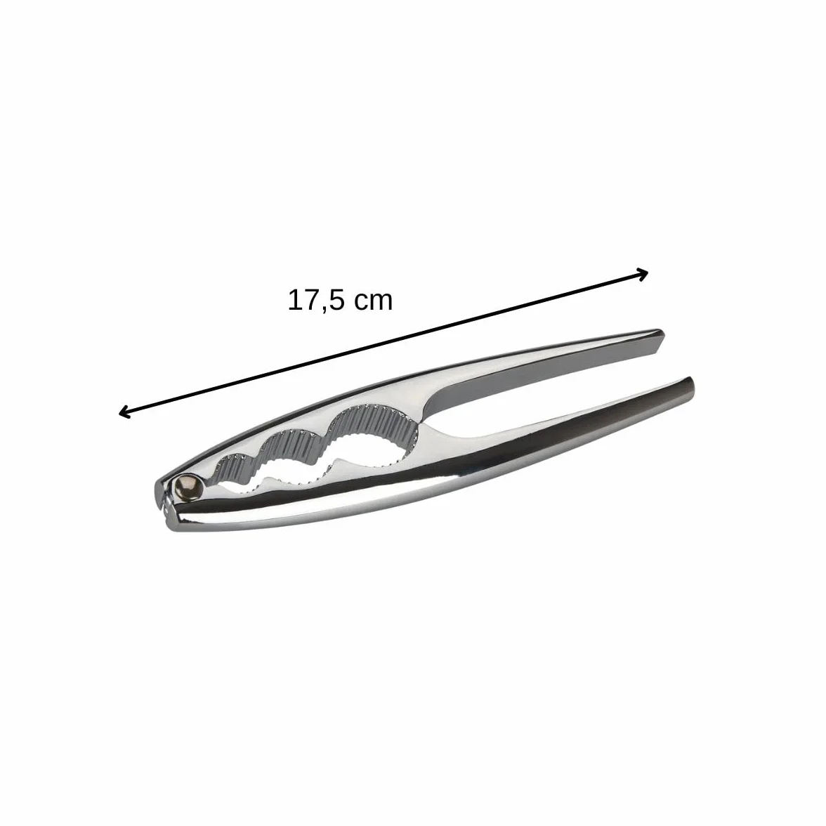 Fackelmann Dziadek do Orzechów, Srebrny, 17cm