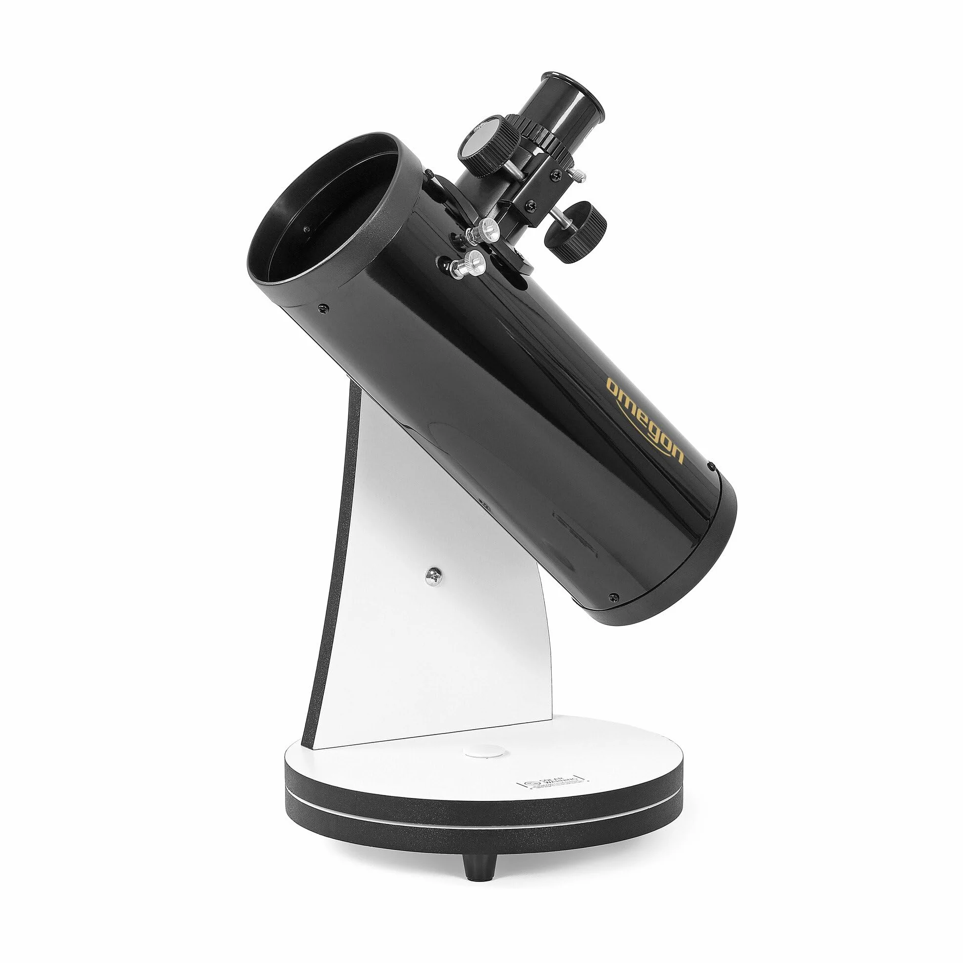 Omegon Teleskop dobsona N 76/300 DOB | Kompaktowy teleskop dobsona na stół | Otwór 76 mm | Powiększenie 75-krotne | Kompletny zestaw z wieloma akcesoriami | Zabawa dla całej rodziny