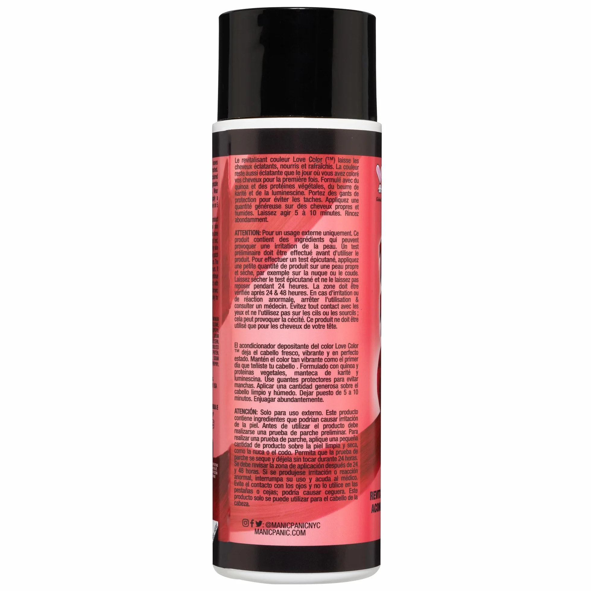 Manic Panic Love Color – Vibrant Desire Red, wegański i nietestowany na zwierzętach, 236 ml