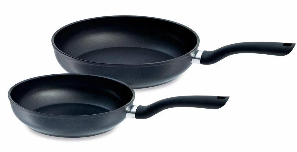 Fissler Cenit 2-częściowy zestaw patelni aluminiowych Ø 24 cm i Ø 28 cm nieprzywierających na wszystkie kuchenki