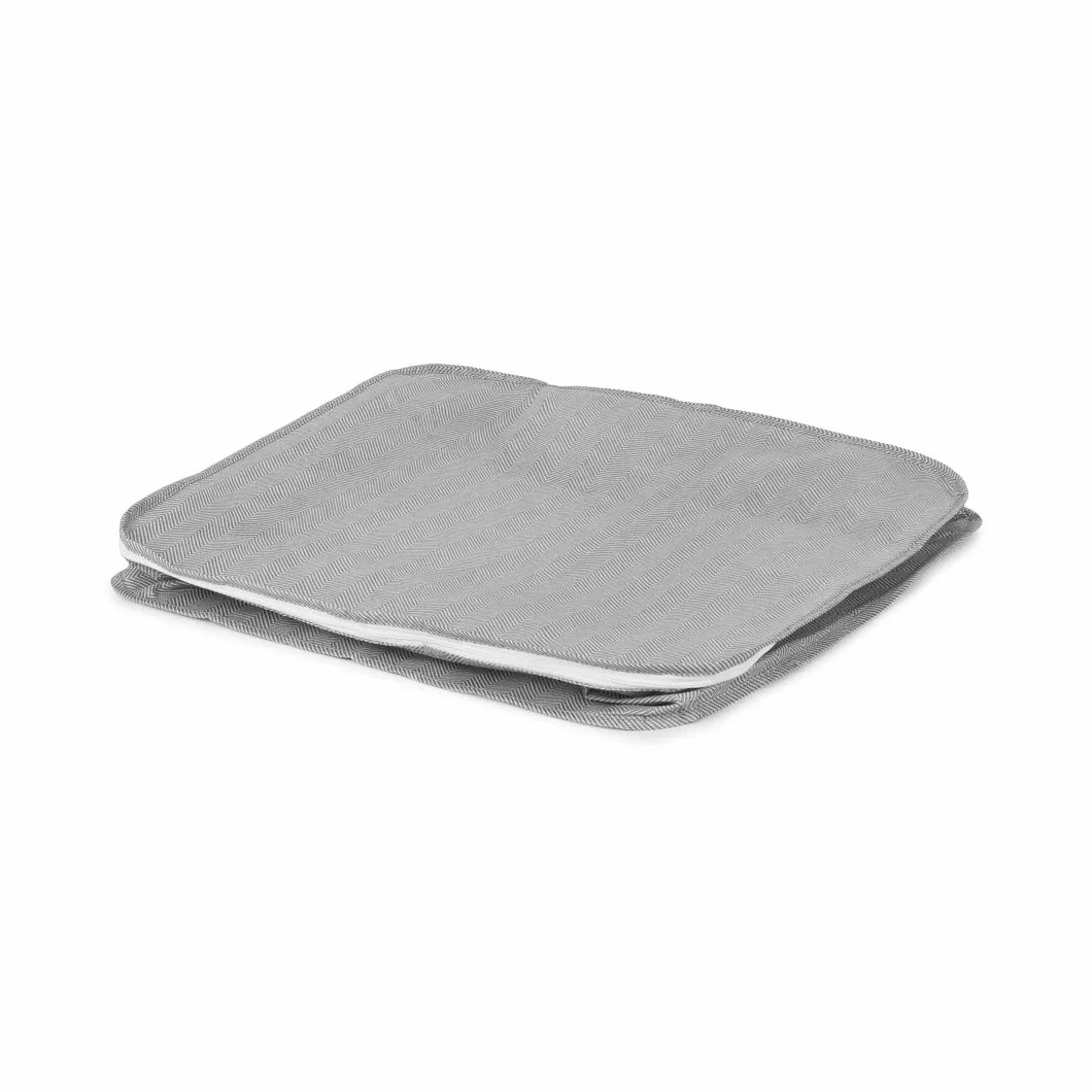 Torba do przechowywania z zamkiem błyskawicznym 46 x 46 x 20,5 cm polipropylen Boston szaro-biała