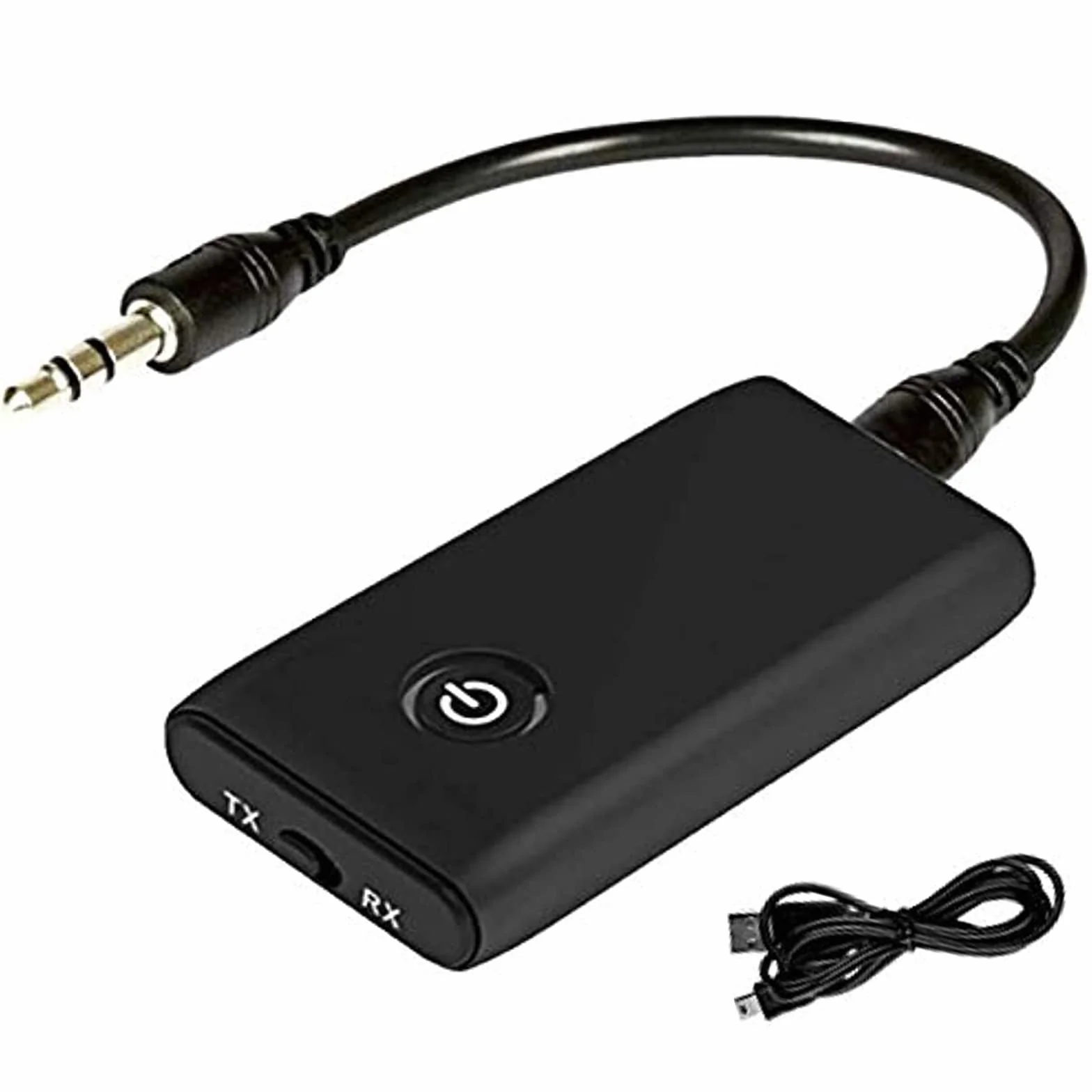 Adapter Bluetooth 2 w 1, adapter Bluetooth Audio 5.3, transmiter, odbiornik z kablem audio 3,5 mm do TV/PC/zestawu stereo/ MP3/MP4, nadajnik bezprzewodowy 2 w 1