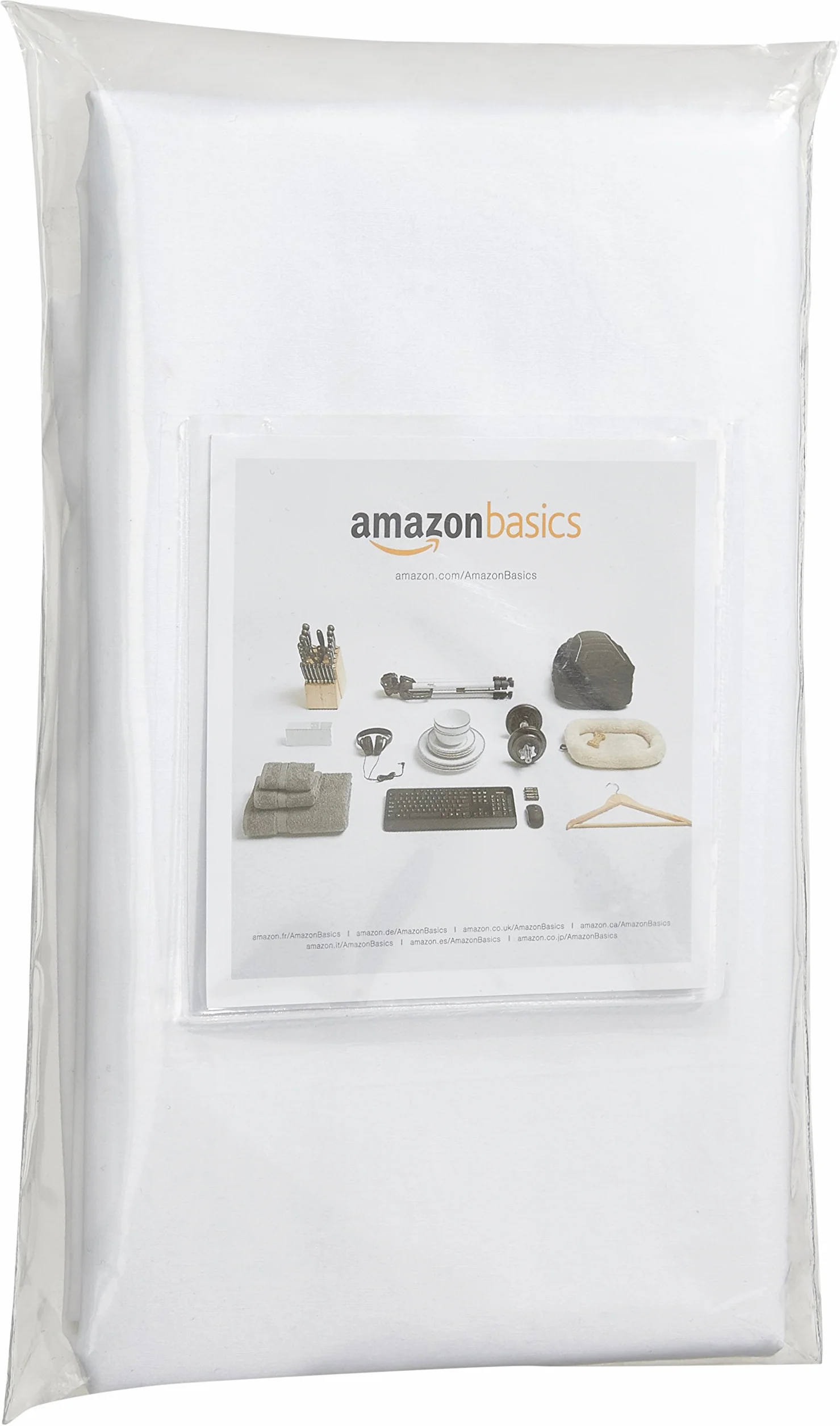 Amazon Basics hipoalergiczna poszewka na poduszkę 50 x 80 cm zestaw 2 szt. biała