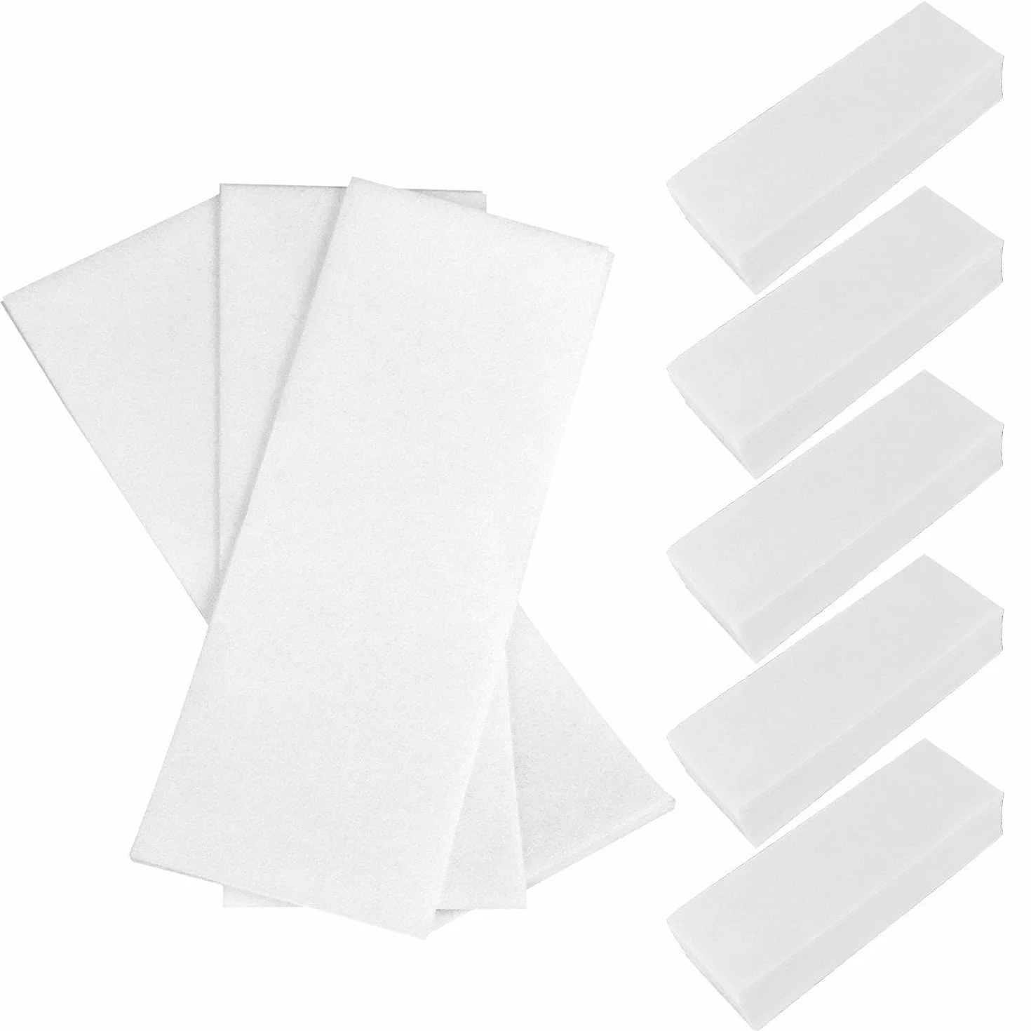 500 sztuk papieru do depilacji gorącym woskiem, elastyczny papier woskowy, paski woskowe, odpowiednie do twarzy, nóg, pach, dłoni itp.