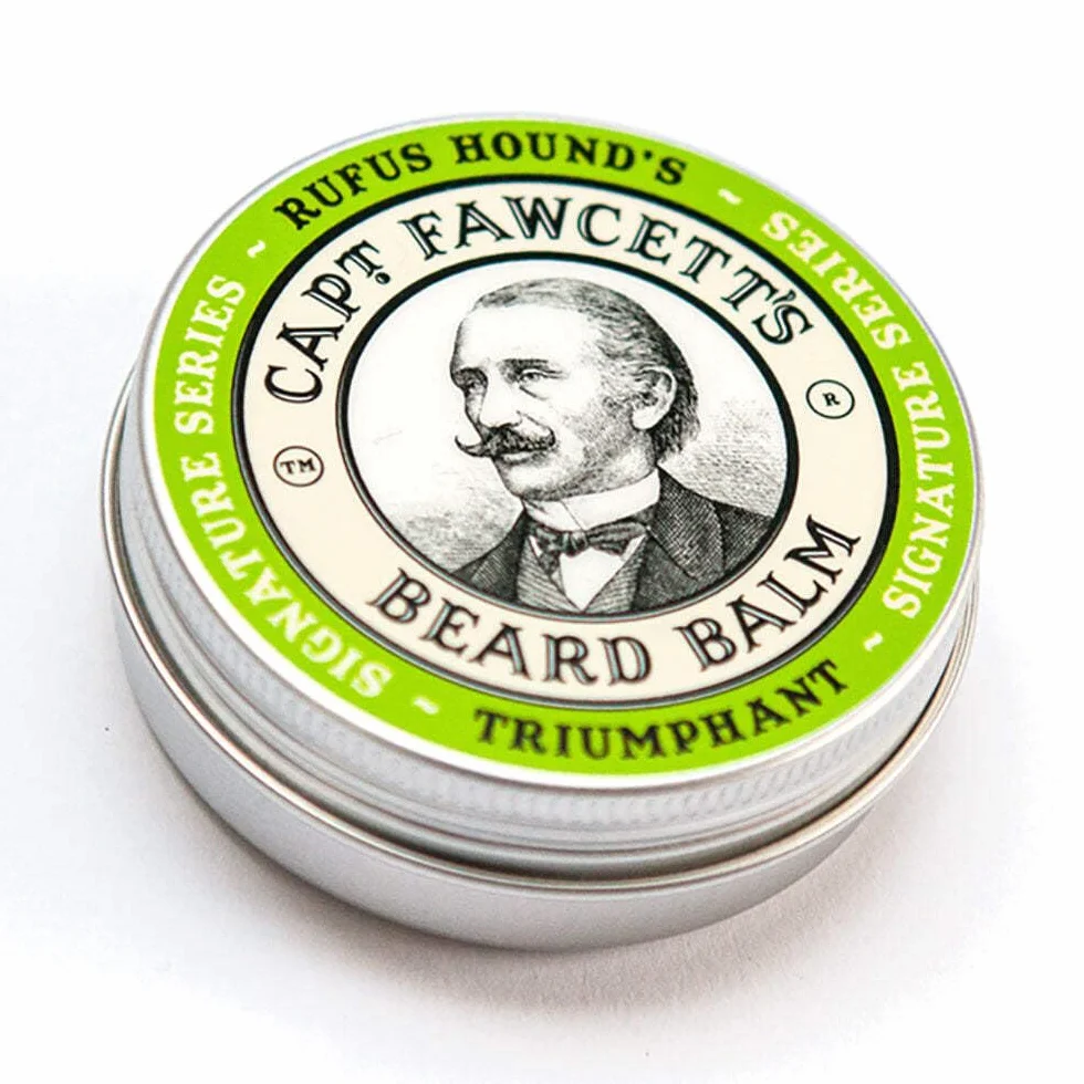 CAPTAIN FAWCETT Balsam do brody Triumphant 60ml | Balsam do pielęgnacji brody dogłębnie nawilża i odżywia brodę | Mocny chwyt | Beard Balm | Wyjątkowy wiosenny zapach |
