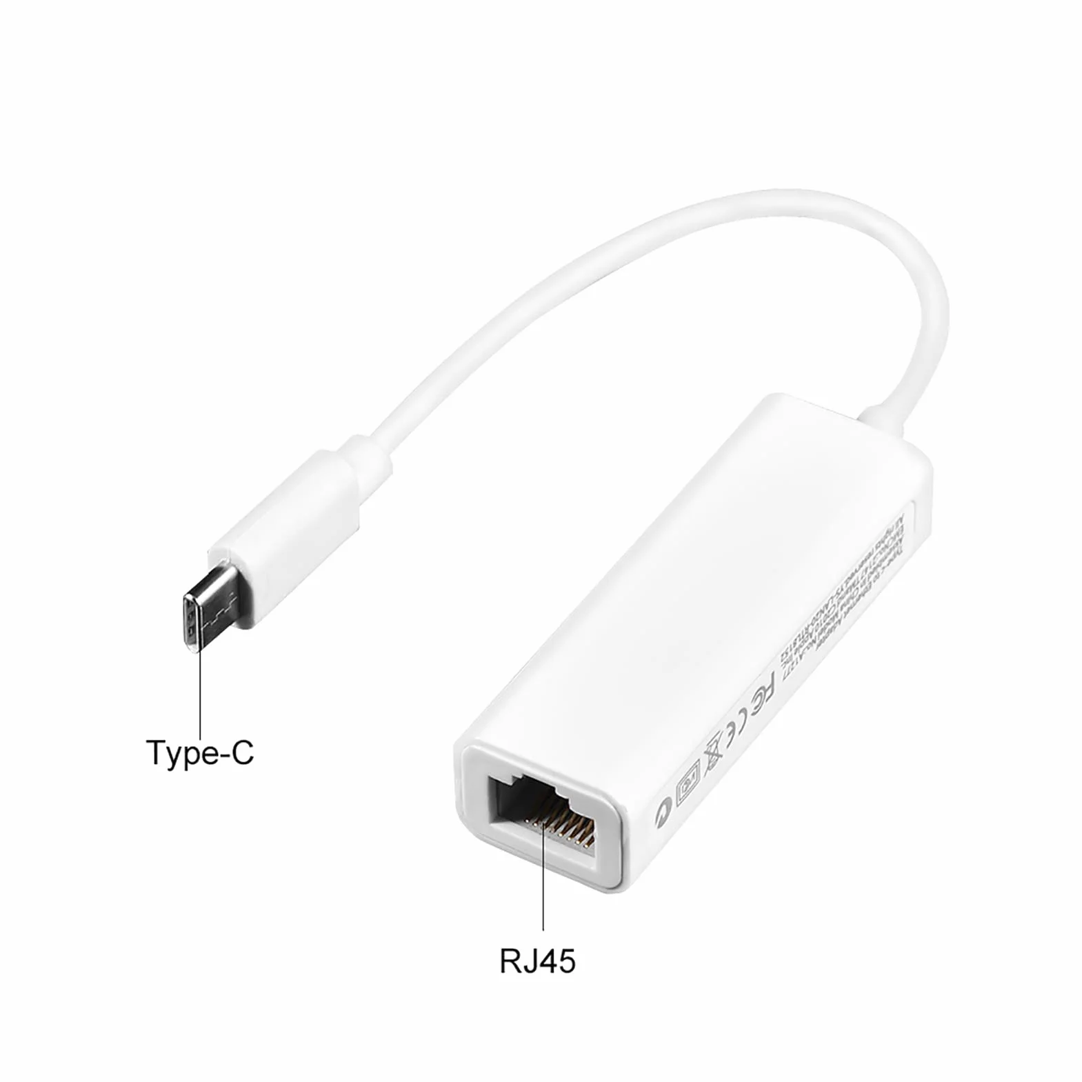 Adapter USB 3.1 Typu C na RJ45 Konwerter Sieci Fast Ethernet LAN dla USB C Laptop Plug and Play, Mały Rozmiar, Szeroka kompatybilność