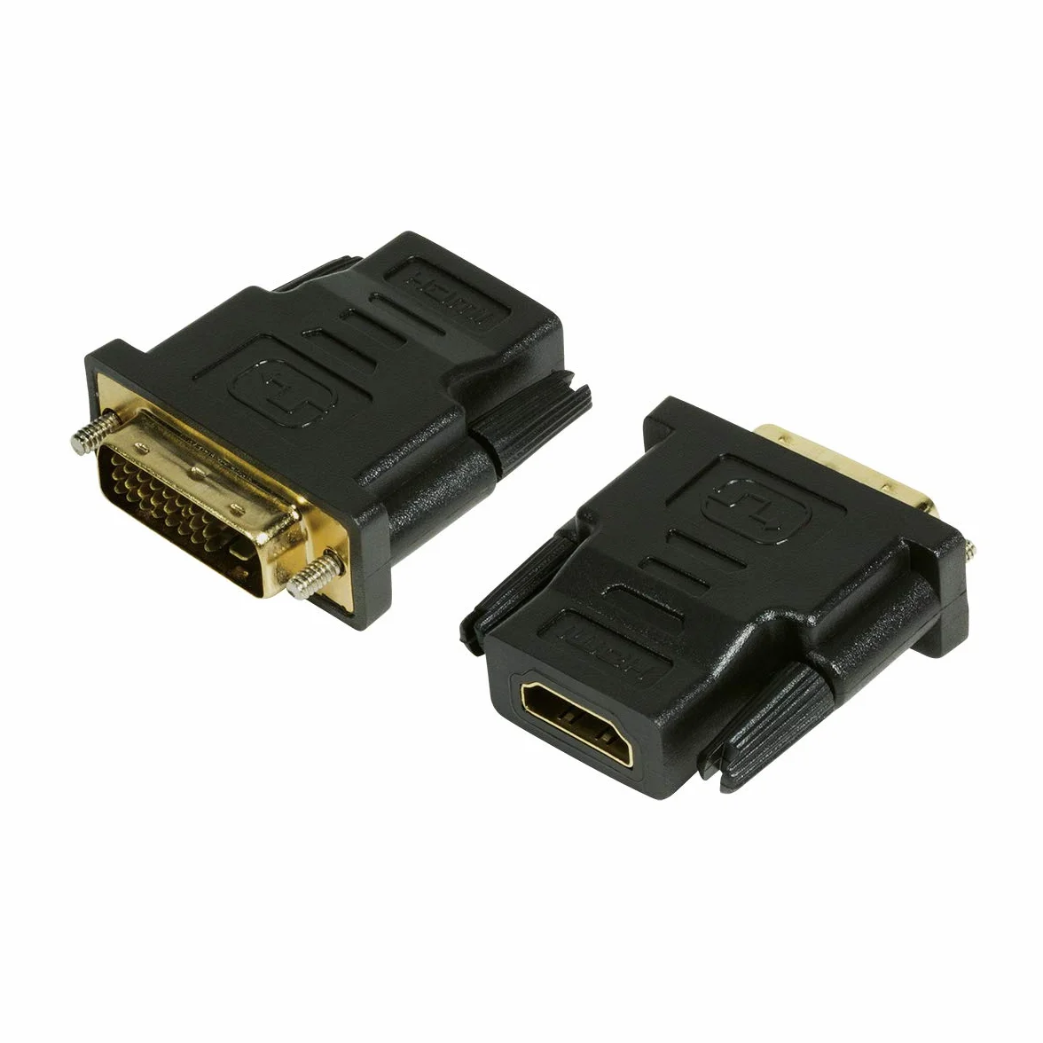 LogiLink Adapter cyfrowy HDMI do DVI-D (DVI Dual Link 24+1), obsługuje wszystkie standardy HDTV i HD ready standardy, 1 sztuka