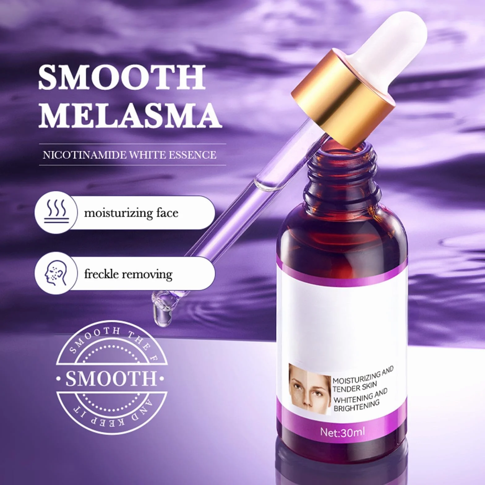 2 szt. x 30 ml niacynamidowe serum do twarzy, kwas hialuronowy przeciwzmarszczkowy, przeciwstarzeniowe i przeciwstarzeniowe, idealne jako krem pod oczy i Dermaroller, organiczny, wegański serum7-8