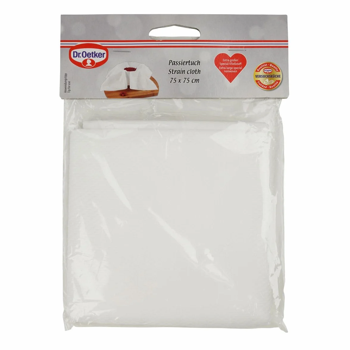 Dr. Oetker Ściereczka do przecierania 75 x 75 x 0,1 cm biała