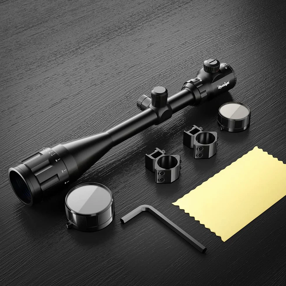 Paike Rifle Scope 6-24x50mm czerwona i zielona Podświetlana optyka z celownikiem celowniczym 1 cal