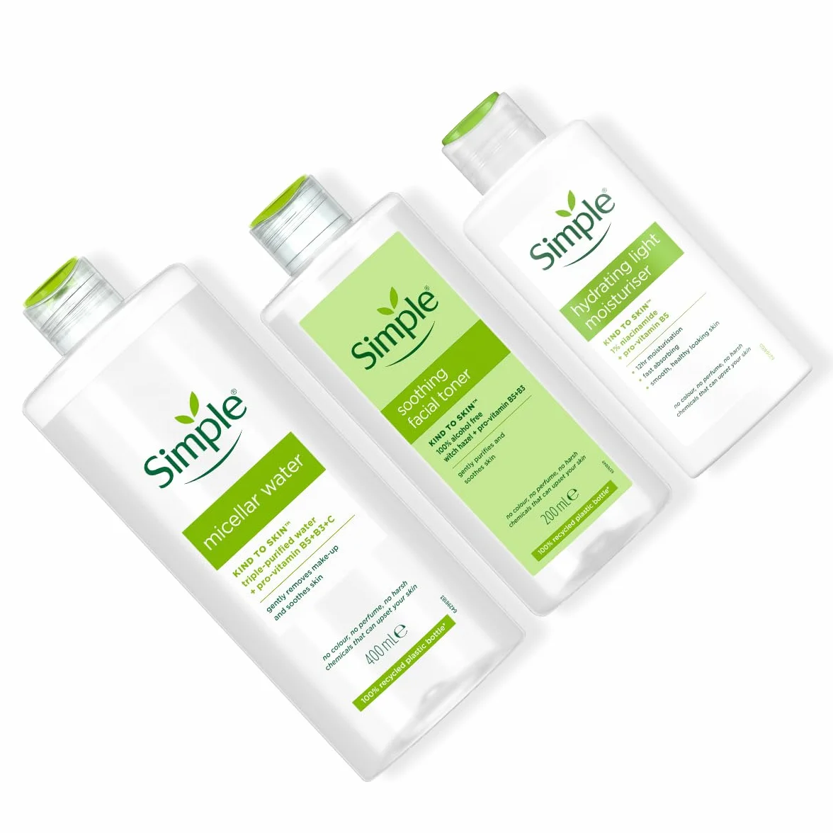 Simple Kind to Skin Micellar Micellar Cleansing Water UK # 1 marka do pielęgnacji skóry twarzy * Natychmiastowy nawilżający do demakijażu 400 ml