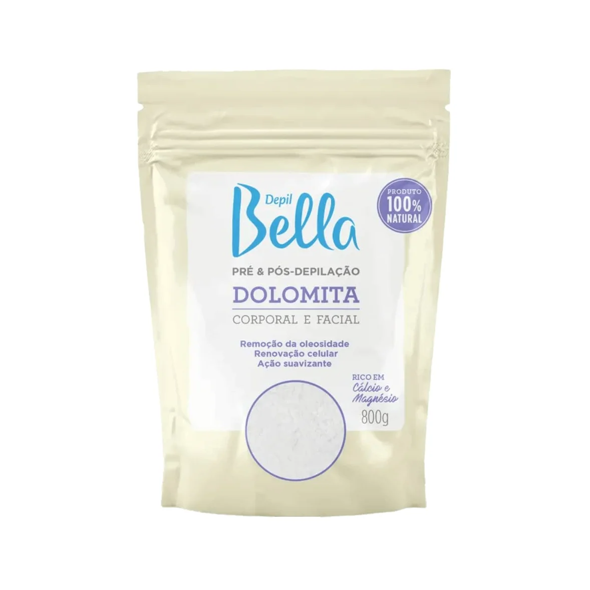 Depil Bella Dolomita Proszek do depilacji przed i po ciele i twarzy, 800 g