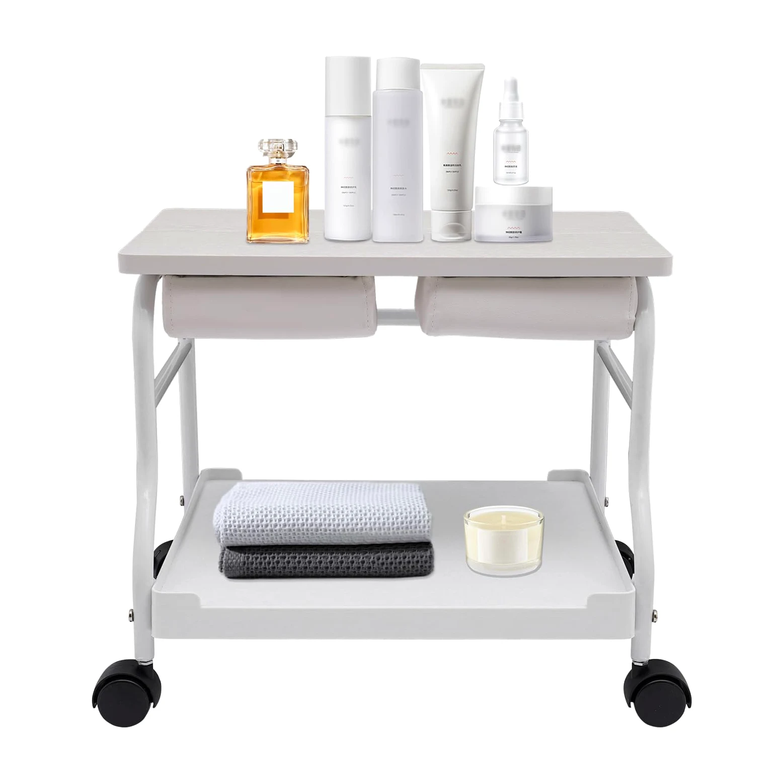 Beauty Salon do kąpieli paznokci lub stóp, przenośna kosmetyczka, wózek do kąpieli stóp z uniwersalnymi kółkami, do masażu stóp, pedicure, mebli, kolor biały
