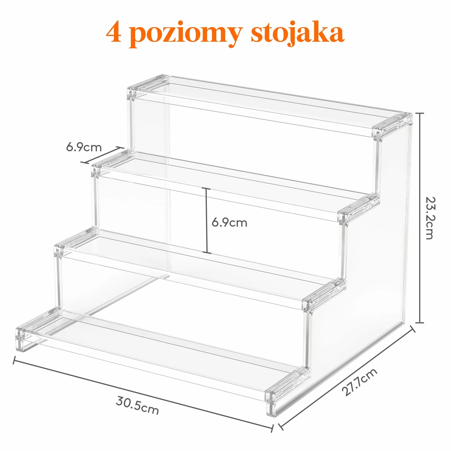 Lifewit 2 sztuki 30,5 cm akrylowy wyświetlacz do bufetów