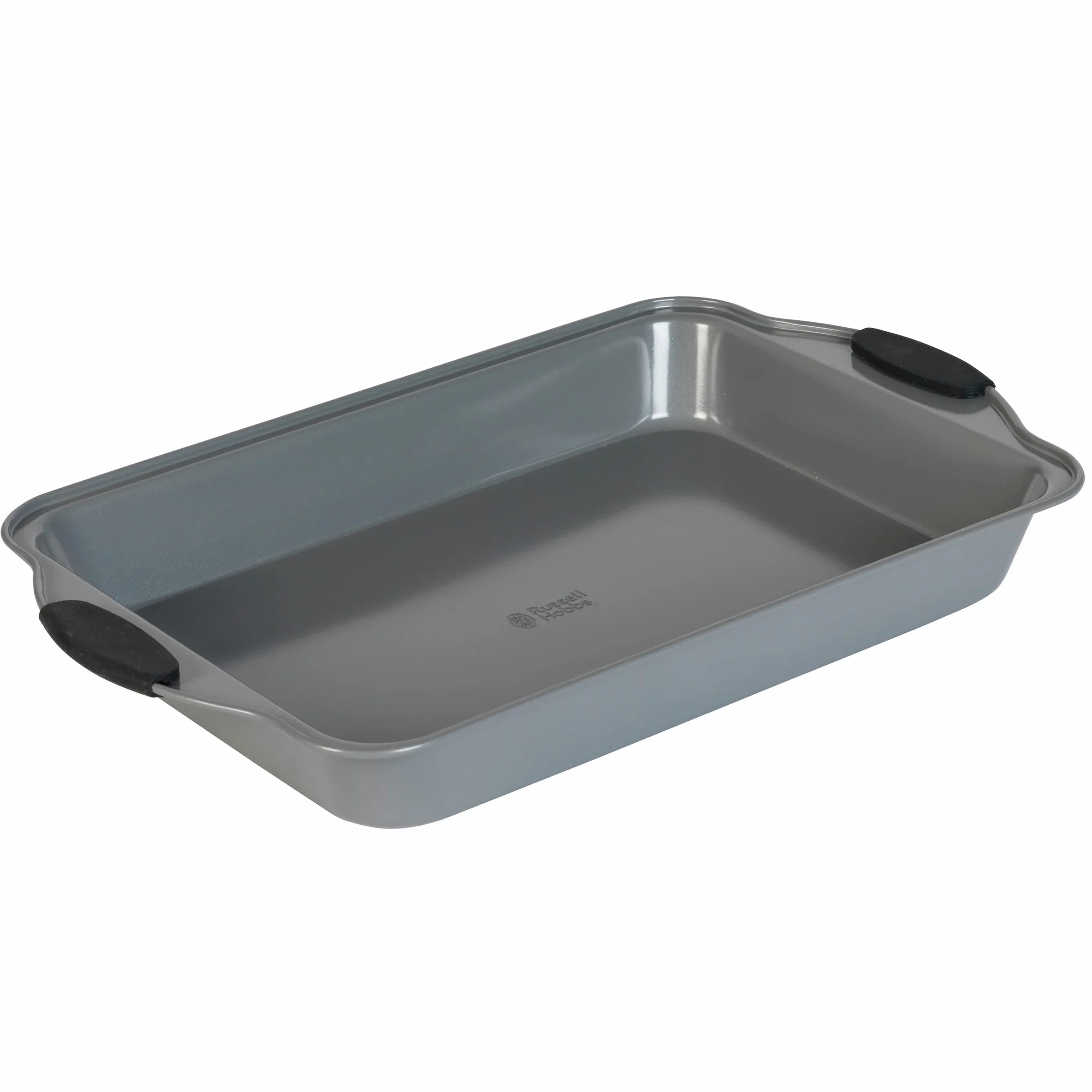 Russell Hobbs Pearlised Deep Roaster 40cm Non-Stick Carbon Steel Silicone Handles Matte Grey