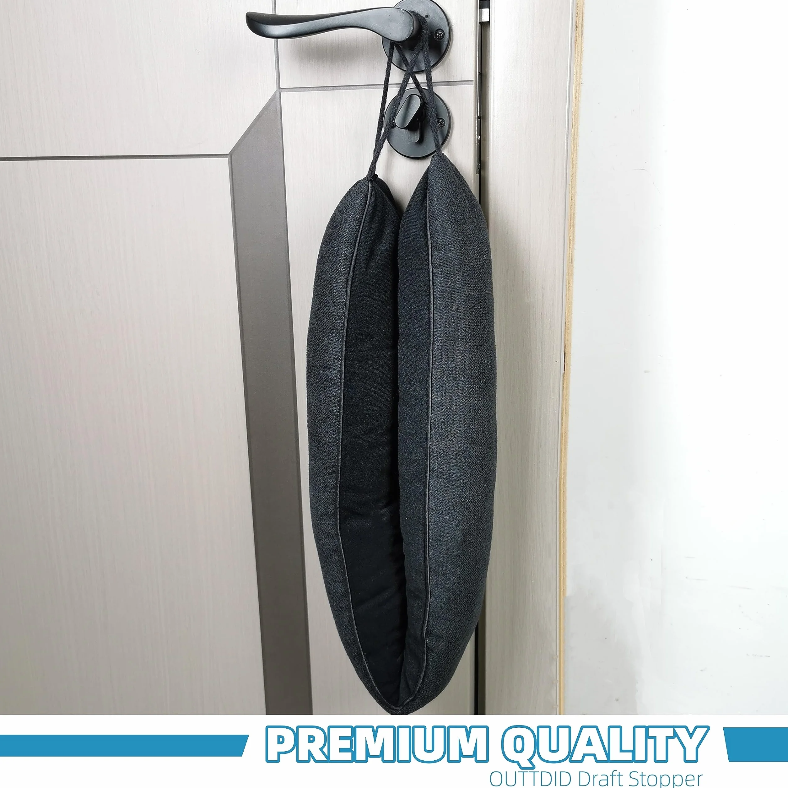 Zatykacz przeciw przeciągom pod drzwiami o długości 91,44 cm x 10,16 cm, obciążony blok hałasu pod drzwiami, ciężki blok przeciągów pod drzwiami, uszczelka dolna drzwiowa, blok hałasu i powietrza