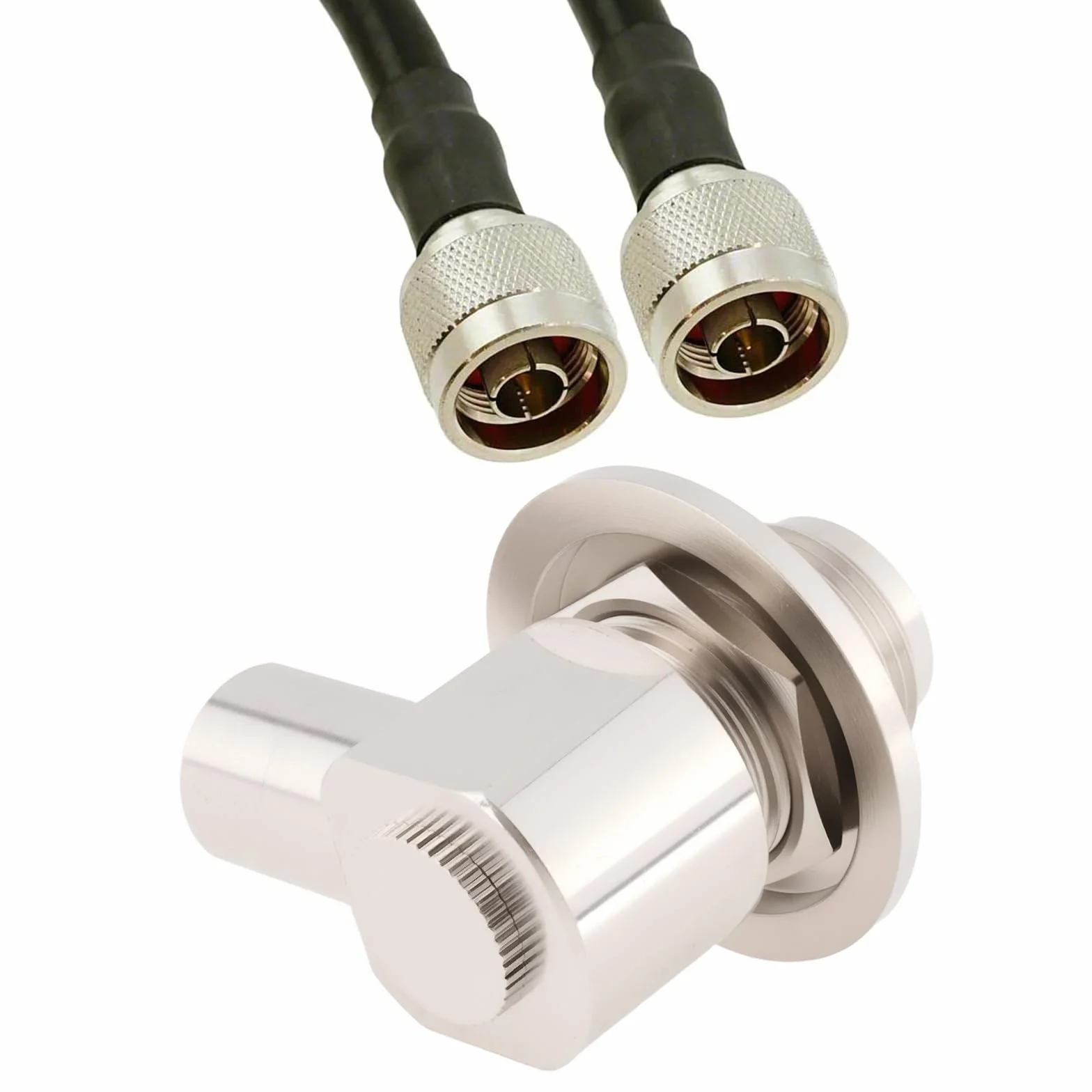 Create idea 2 szt. UHF żeńskie SO239 złącze kątowe RF z nakrętką lutowniczą typu 50 omów adapter do kabli koncentrycznych LMR400 RG8 RG213 RG214