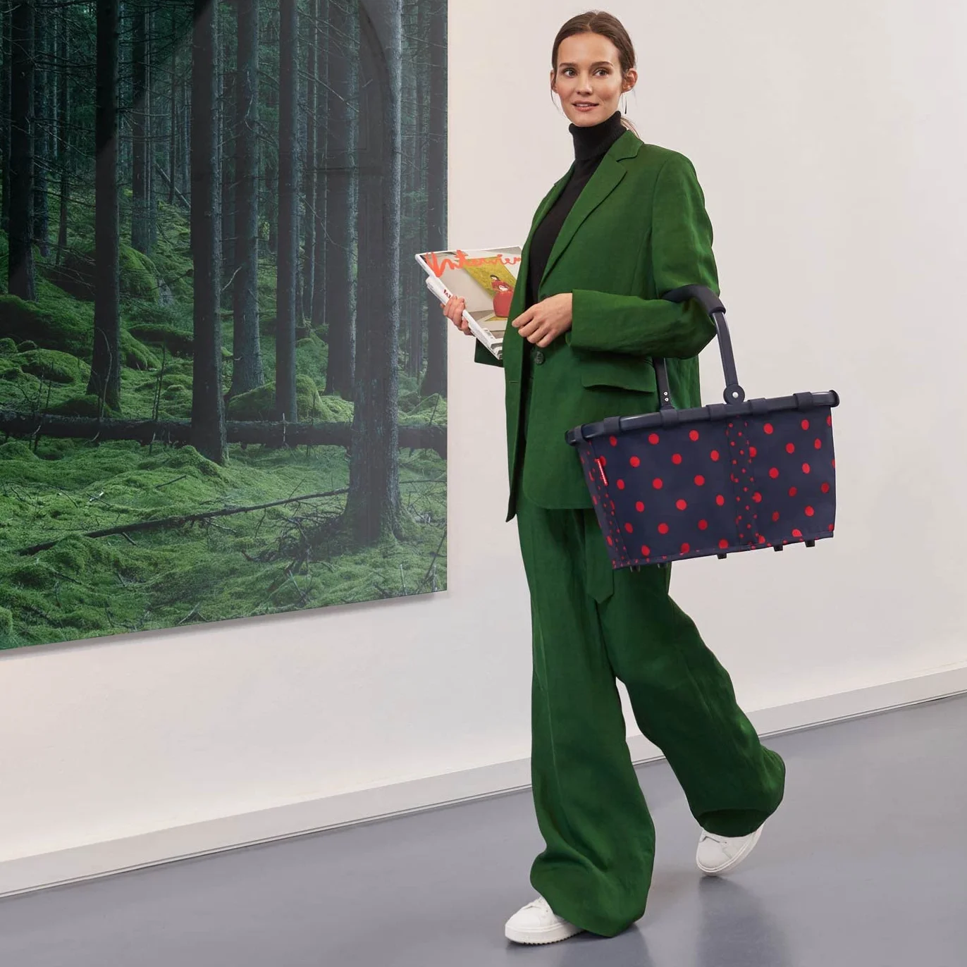 Carrybag Frame Mixed Dots Red, Frame Mixed Dots Red, jeden rozmiar, Dodatkowa torba