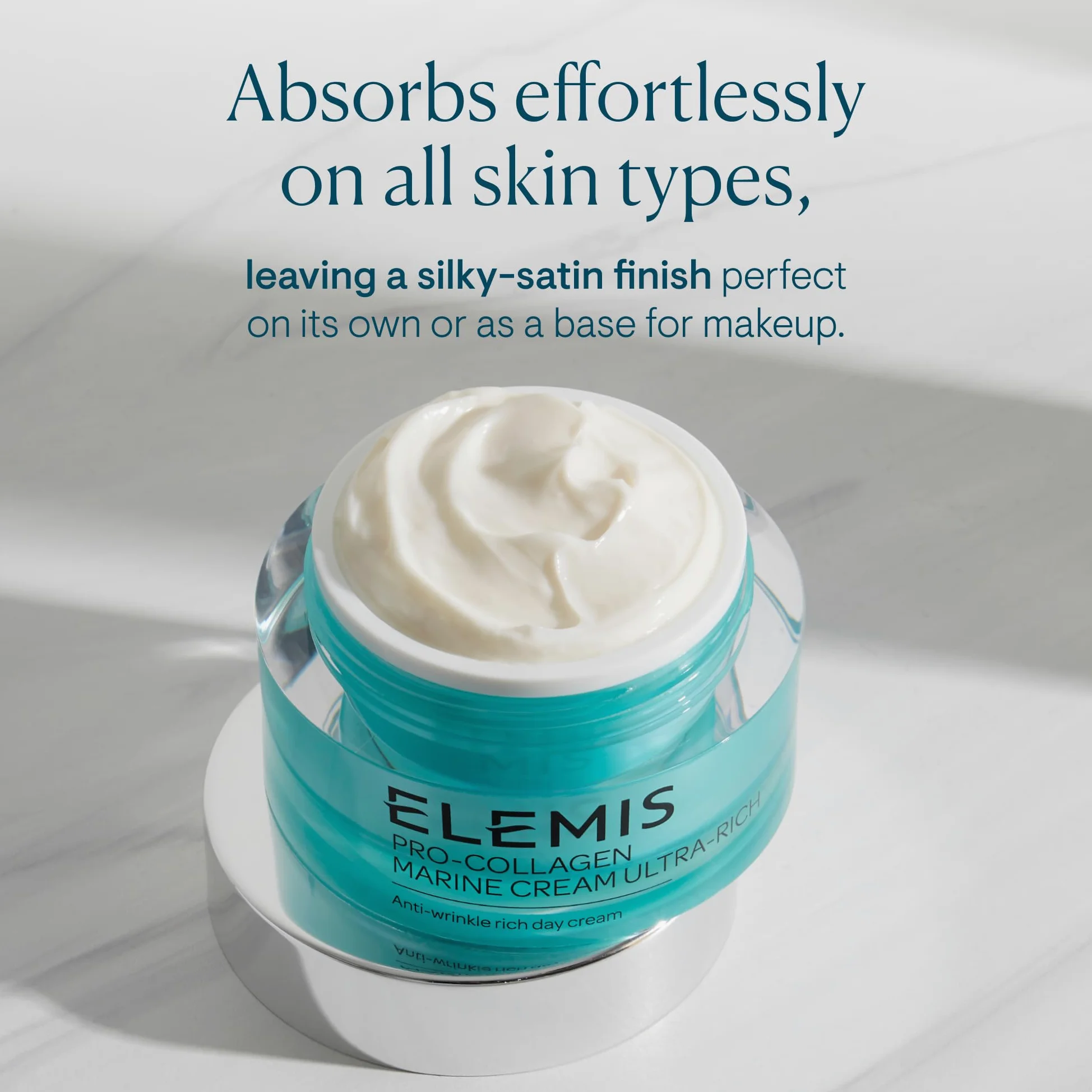 Elemis Pro-Collagen Marine Cream, Anti-Wrinkle Daily Moisturising Lotion, Hydrating Ultra-Light Gel-Cream, for a Smooth, Glowing and regenerated, Suitable for All Skin Types