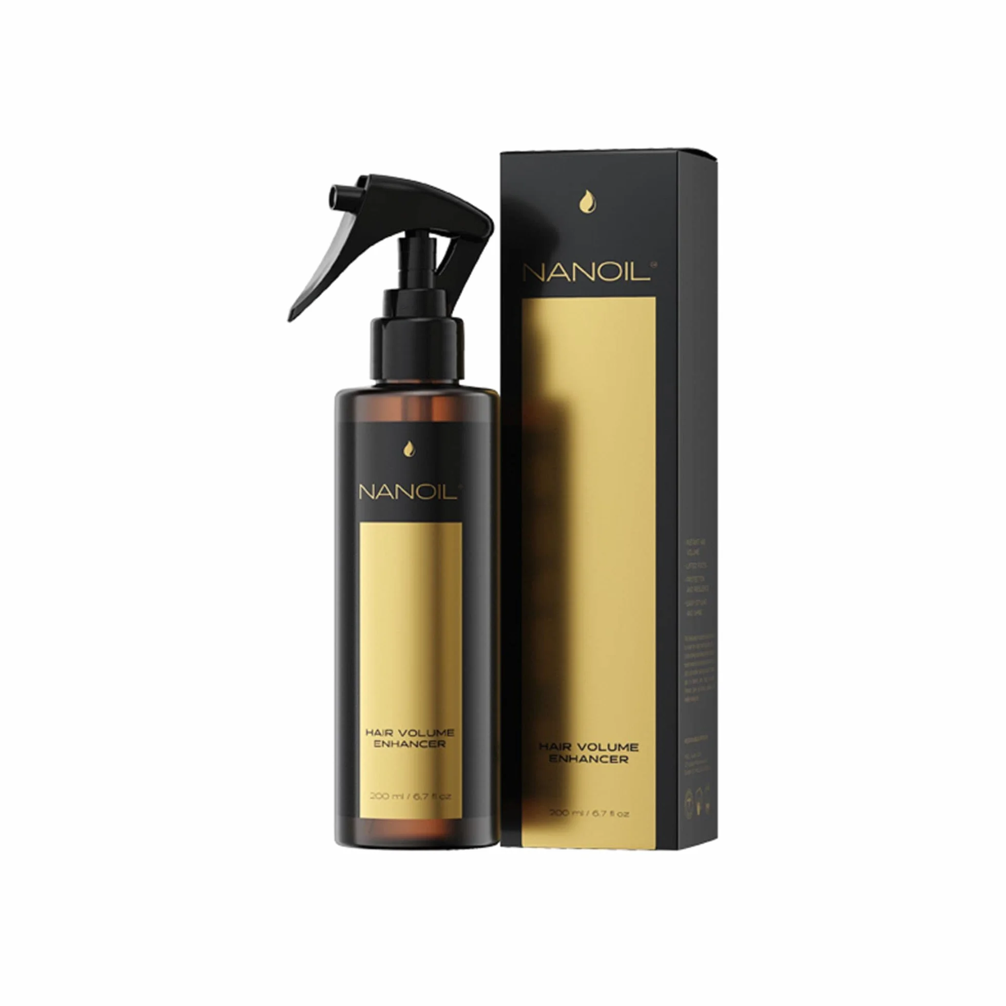 Termoochronny spray do włosów Nanoil Heat Protectant Spray 200 ml - spray do włosów chroniący przed wysoką temperaturą, ochrona włosów przed ciepłem