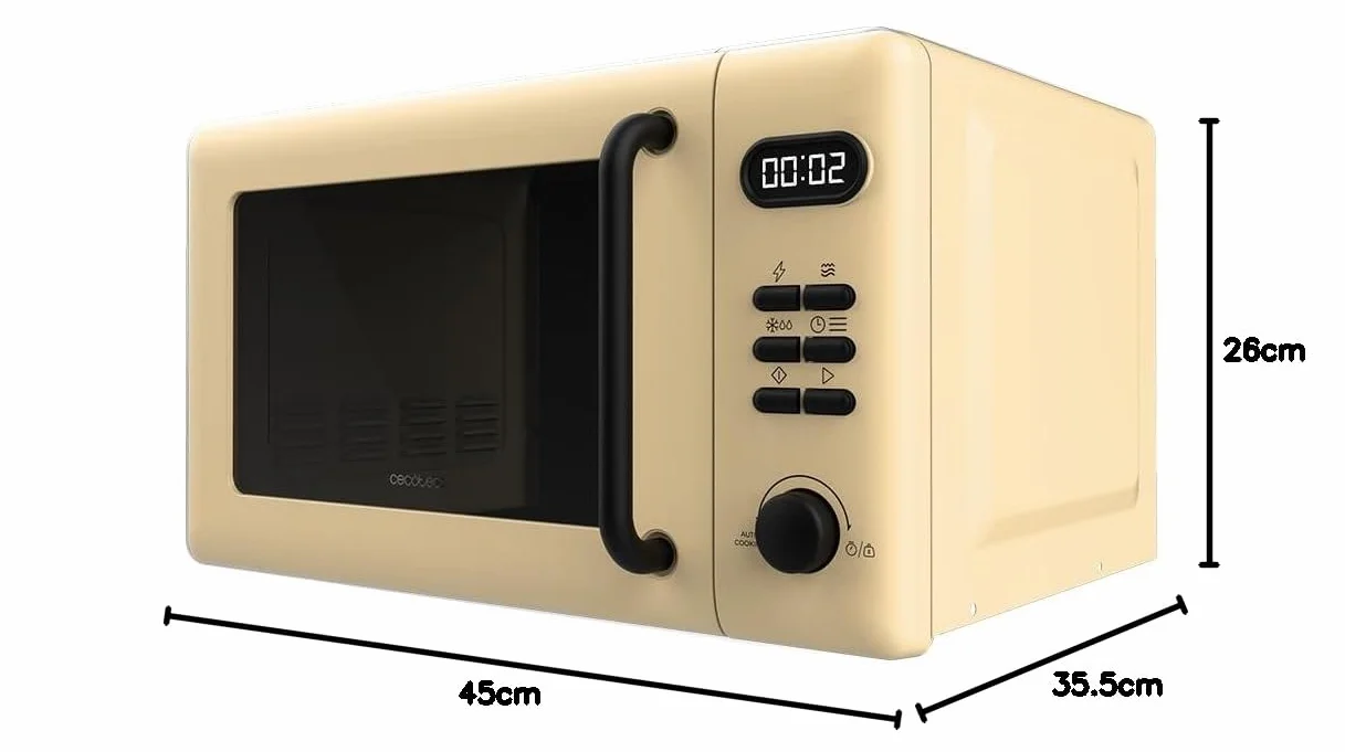 Cecotec Cyfrowa kuchenka mikrofalowa z grillem 20 l 700 W 800 W Proclean 5110 Żółty