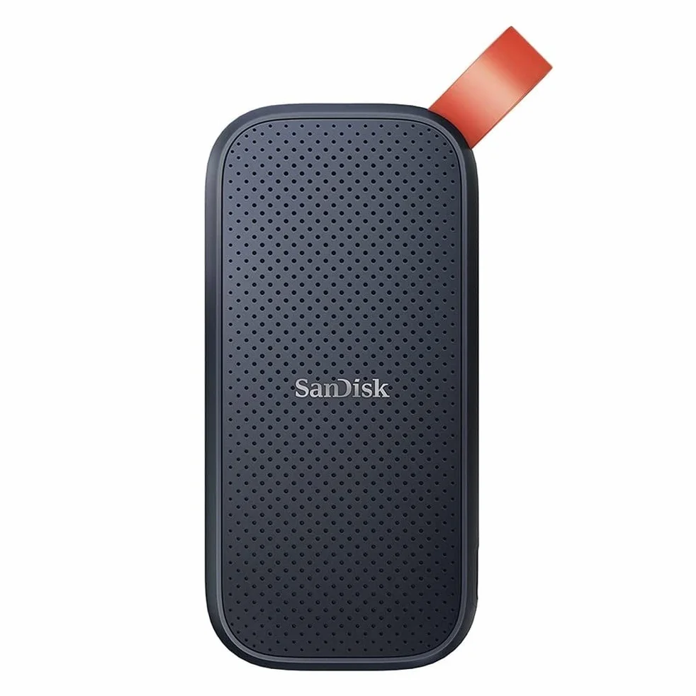 SanDisk 2TB Portable SSD external SSD USB 3.2 Gen 2 up to 520 MB/s read speeds, Black