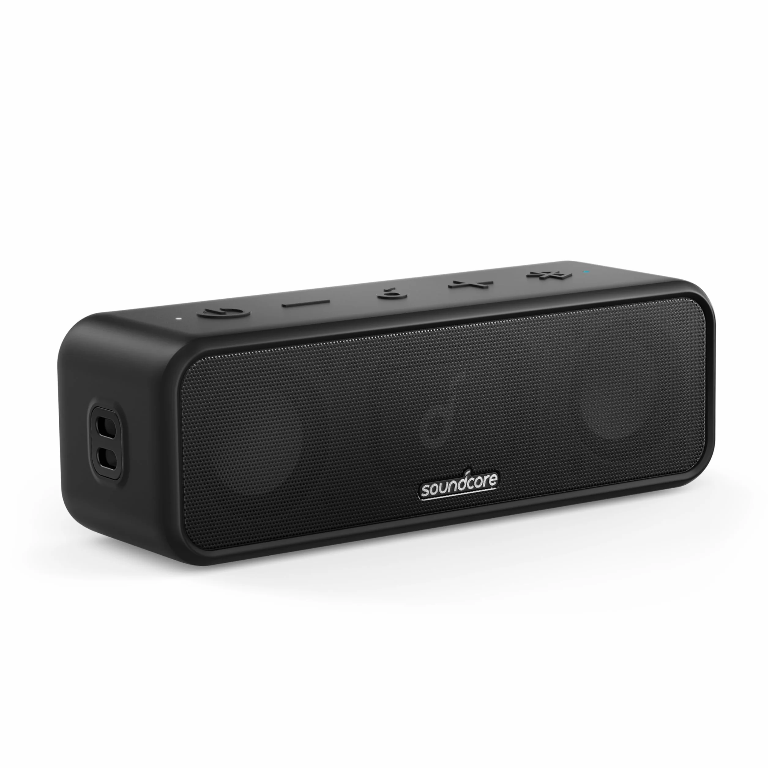 Soundcore 3 od Anker to głośnik Bluetooth ze stereo dźwiękiem, przetwornikami z czystą tytanową membraną, 24-godzinnym czasem odtwarzania, wodoodpornością IPX7 i technologią Bluetooth 5.0 (czarny)
