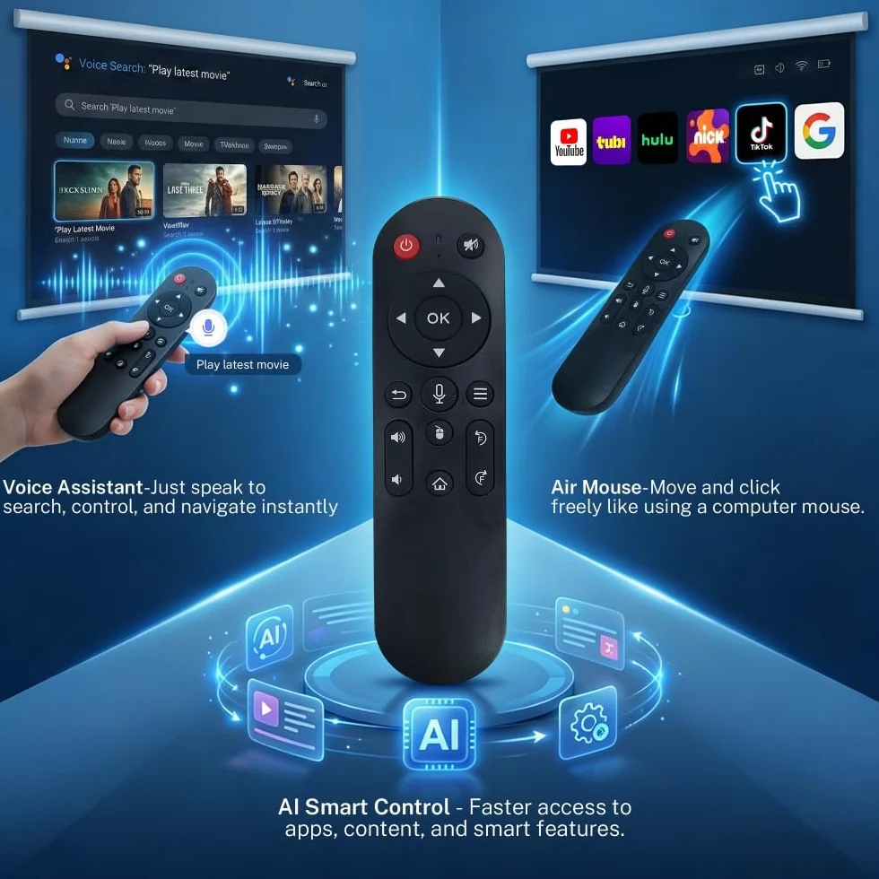 2026 nowy projektor 2000ANSI Smart Projektor Full HD Native 1080p Android14, wbudowane aplikacje autofokus/obsługa Keystone 4K, projektor kina domowego WiFi6 i Bluetooth 5.4, do iOS/Switch/PS5
