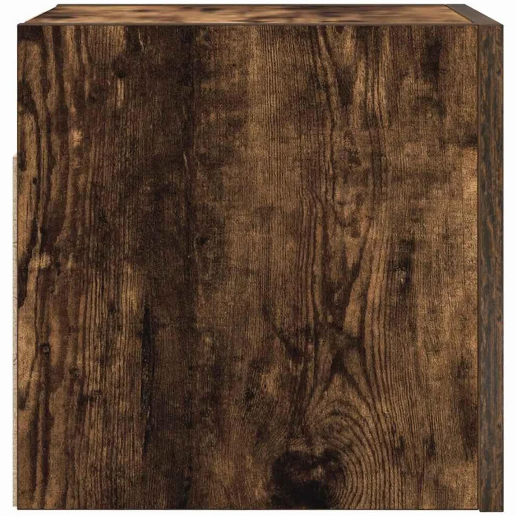 vidaXL Wiszące szafki TV, 4 szt., przydymiony dąb, 30,5x30x30 cm