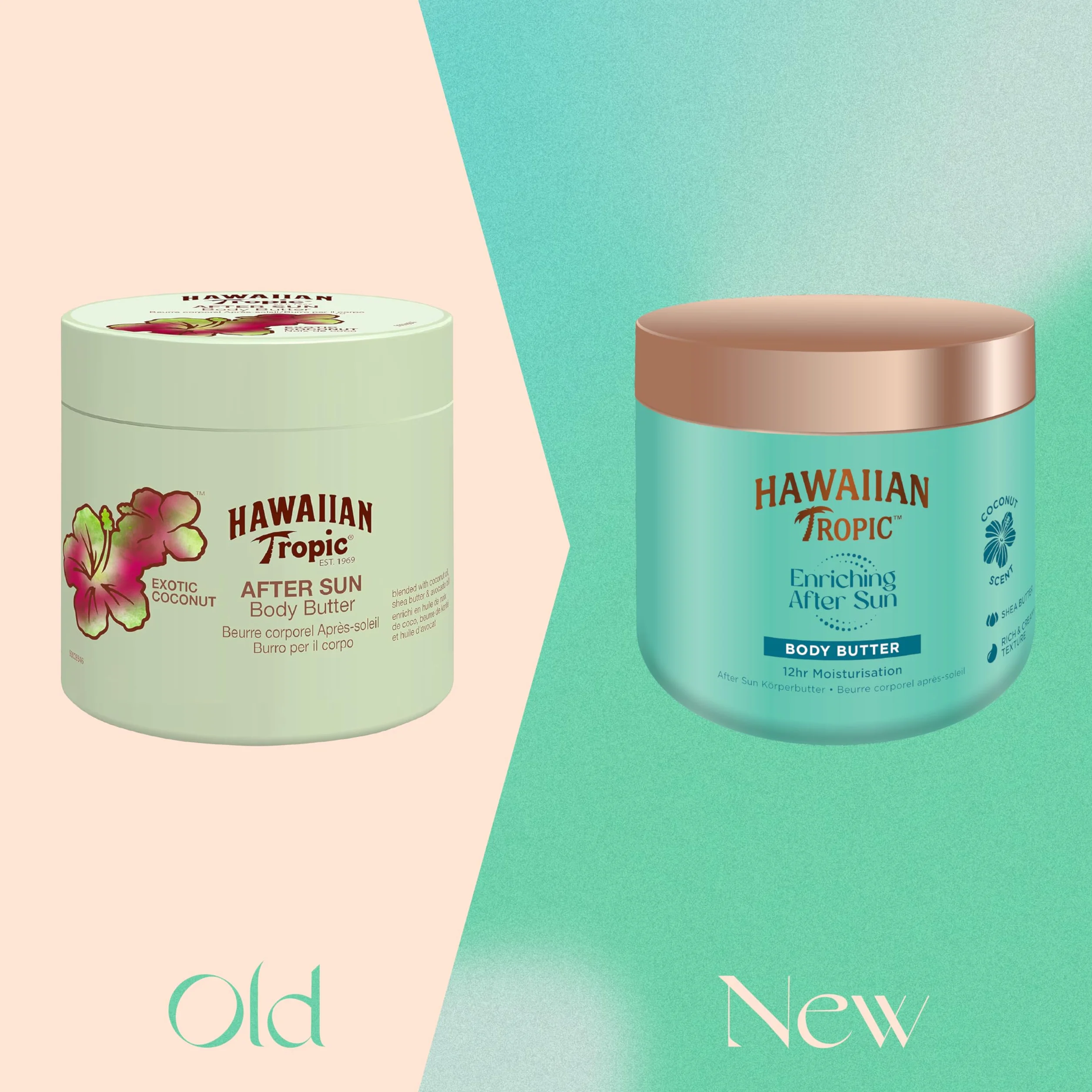 Hawaiian Tropic After Sun Body Butter Masło kokosowe 250 ml Hipoalergiczne nawilżanie