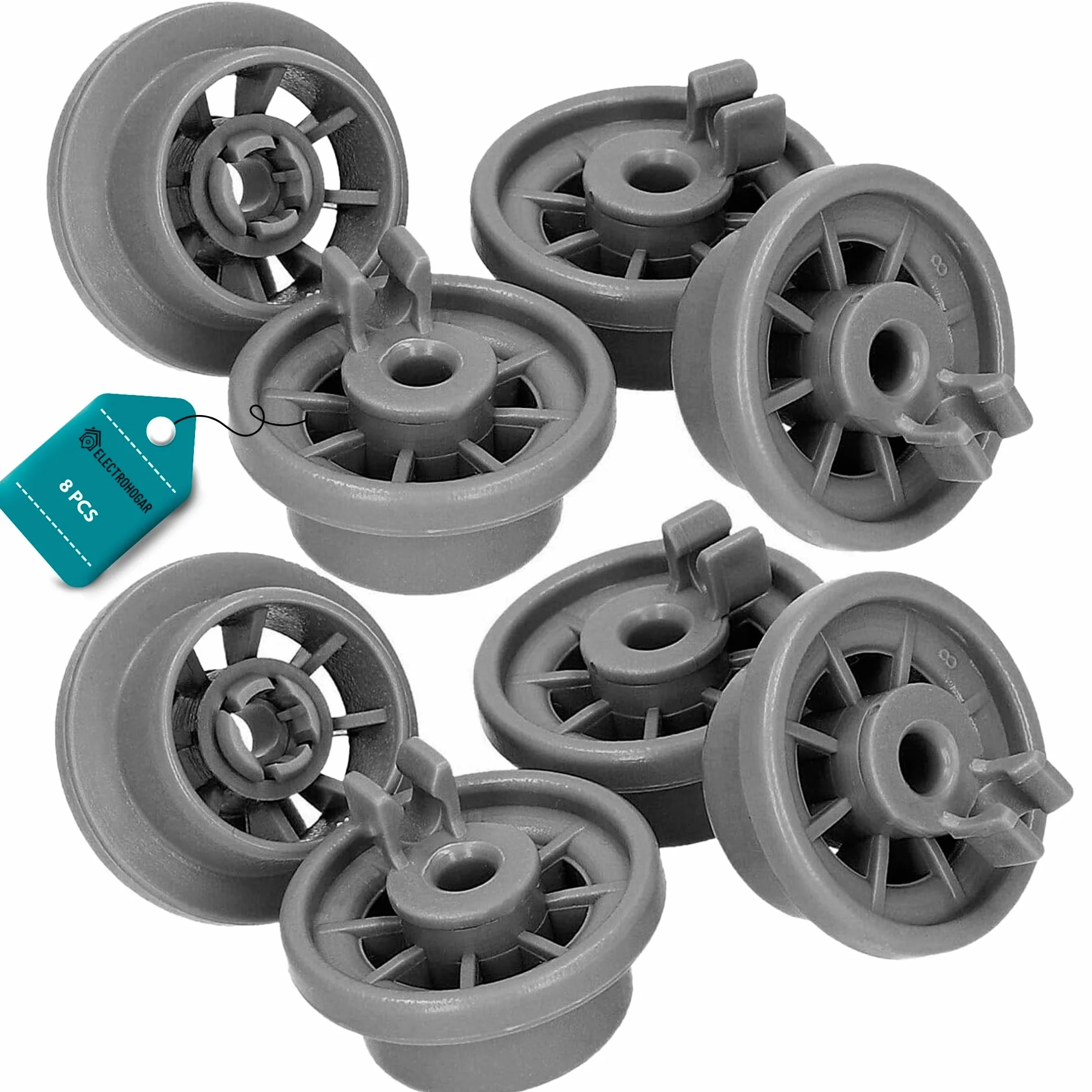 Bosch Rolki do Kosza Zmywarki Kompletny Zestaw 8 Kółek Dolna Taca Siemens Balay Beko Indesit Neff