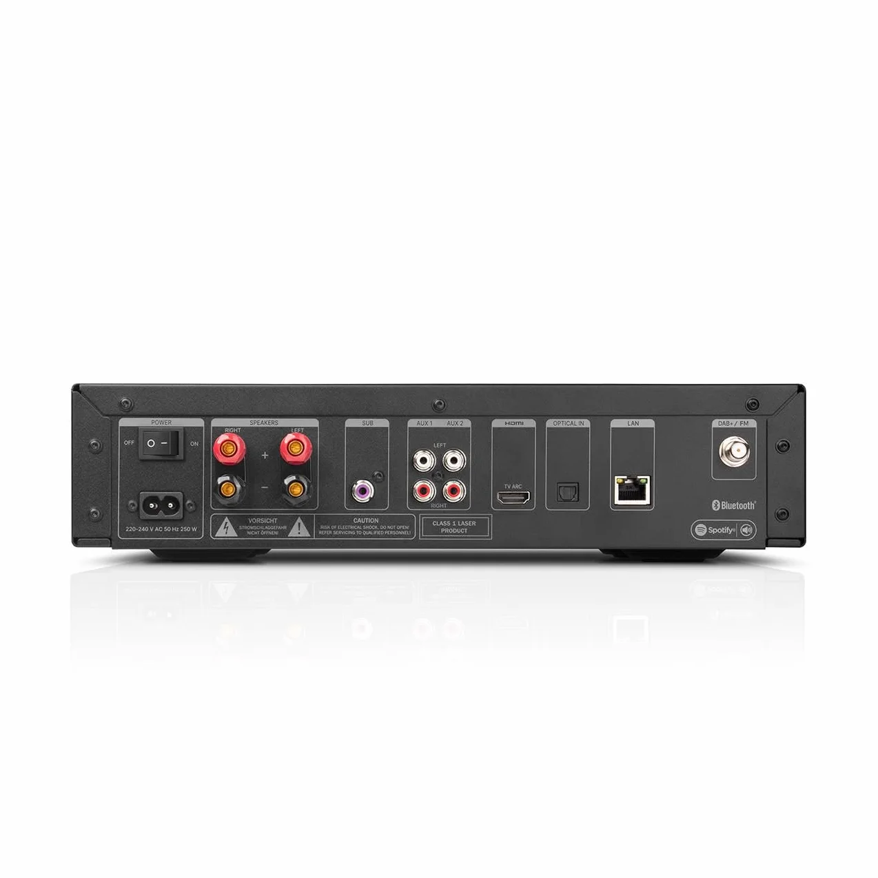Kolumny podstawkowe THEATER 500S KOMBO 2 z amplitunerem stereo 2.1, radio FM/DAB+, Spotify Connect, Bluetooth, zintegrowany odtwarzacz CD
