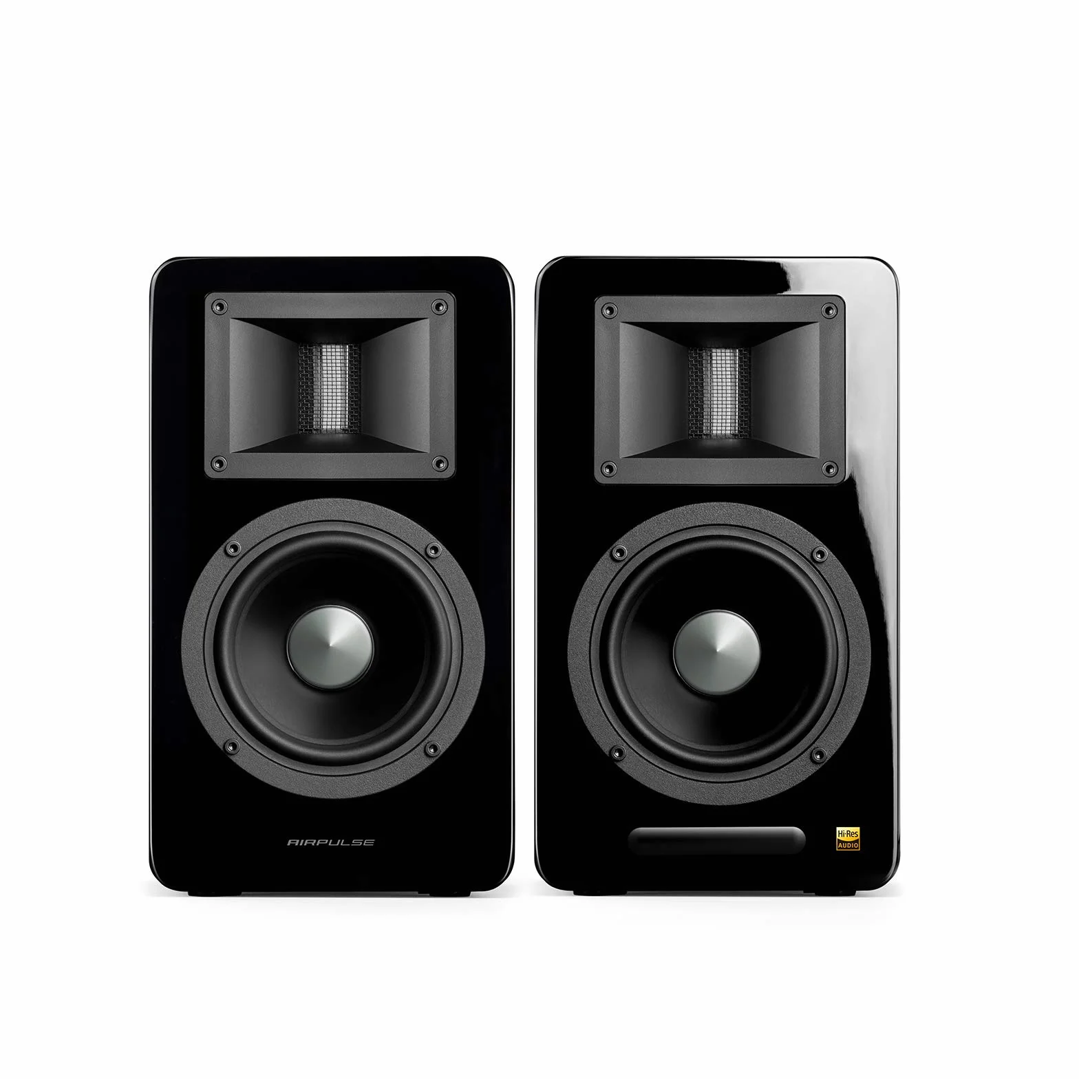 Airpulse A100 2.0 aktywne głośniki biblioteczne Bluetooth i wejście optyczne 100 W - wbudowany wzmacniacz, wyjście subwoofera, pilot na podczerwień czarny