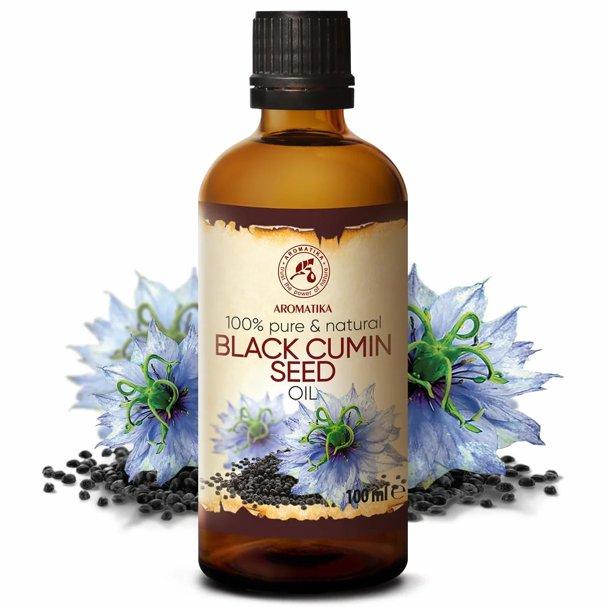 Black Cumin Seed Oil 100ml - Egypt - Nigella Sativa Seed Oil - 100% Pure & Natural