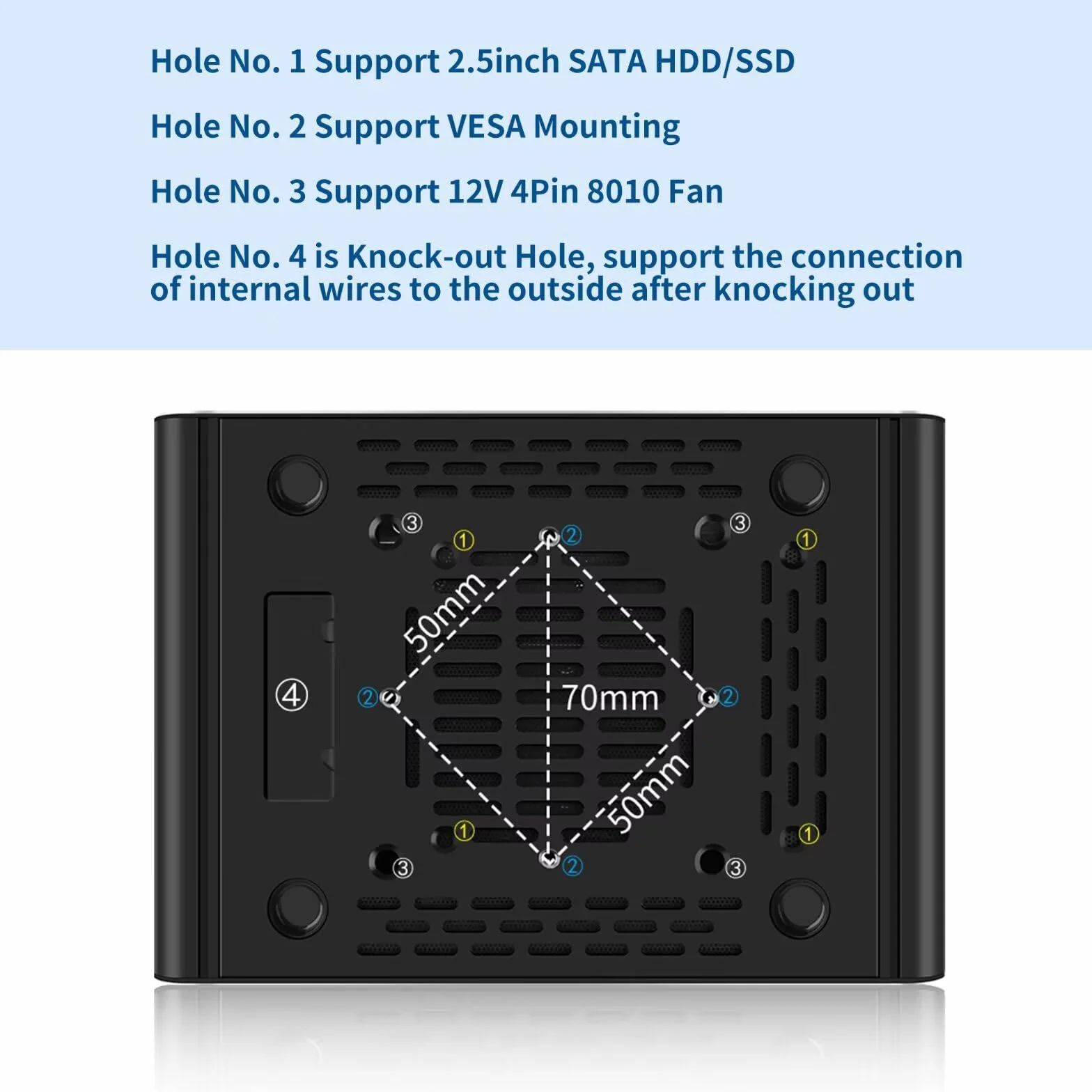 Firewall Mini PC J6413 4-rdzeniowy, 5 x i226V 2.5GbE LAN bez wentylatora OPNsense Micro Appliance, Barebone, AES-NI, HD+DP+USB-C 3 wyświetlacz przemysłowy sprzęt komputerowy, 2 x RS232 COM