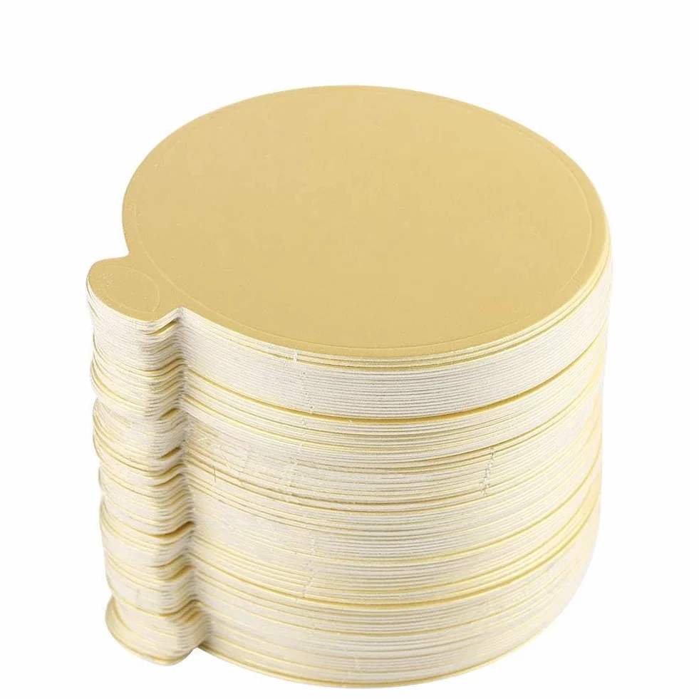 Deski do Ciast, 100 Sztuk, Złoty Papier, 3,54 Cala, Błyszcząca, Taca na Ciasto