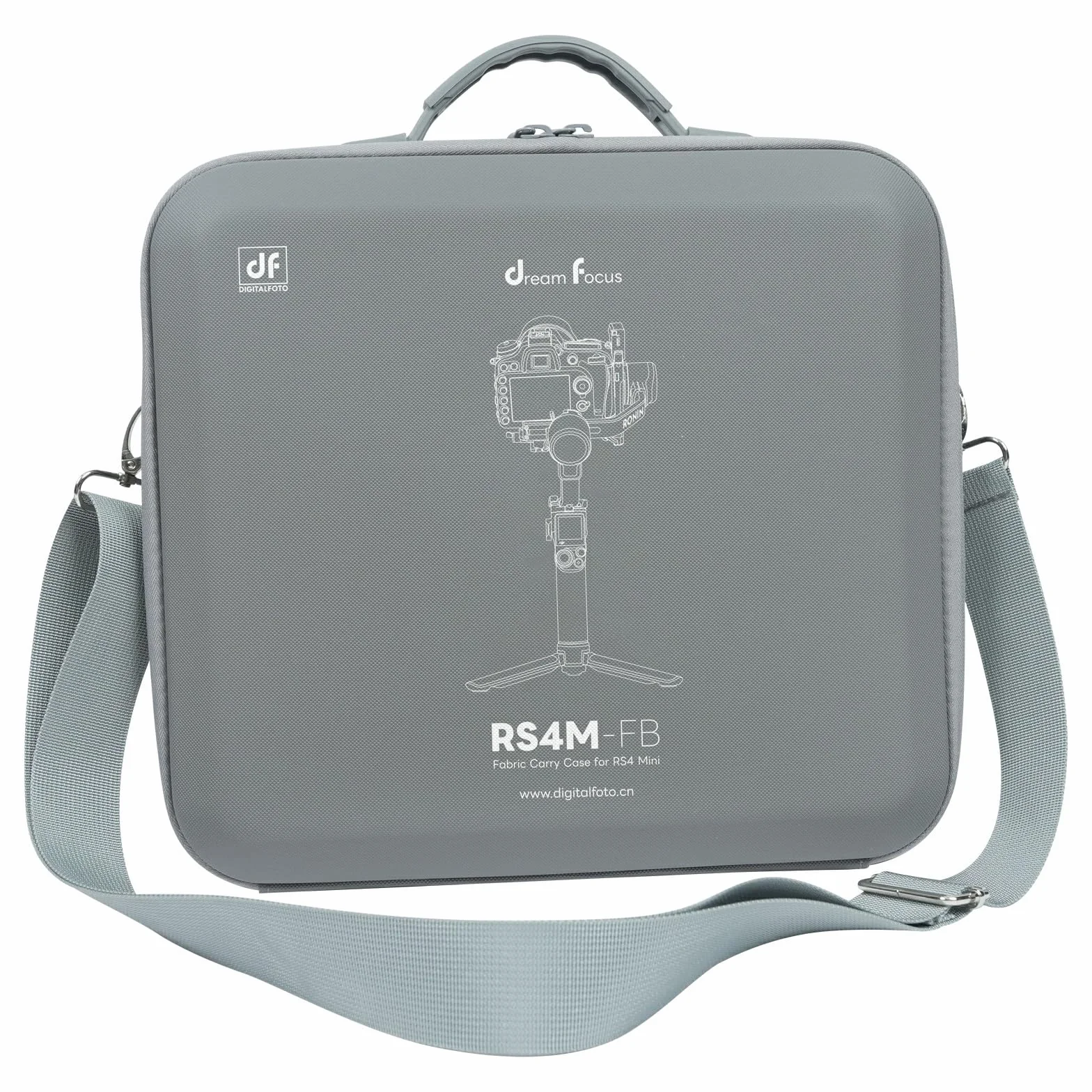Futerał do DJI RS 4 Mini i RS 3 Mini, ochronna torba do przechowywania akcesoriów do stabilizatora ręcznego DJI Ronin, szary, Middle, Klasyczny