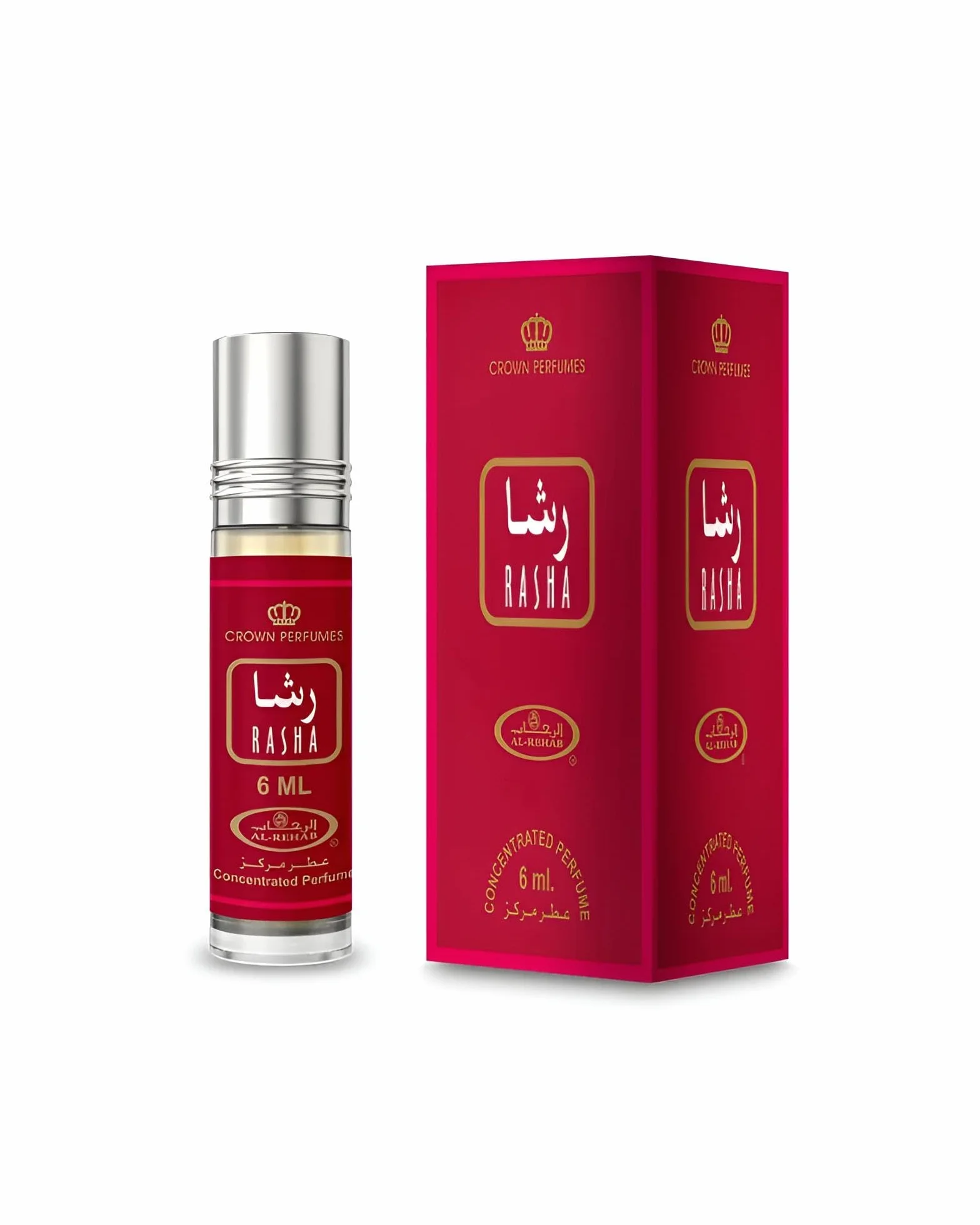 Piżmo Perfumy RASHA Al Rehab 6 ml ze świeżymi kwiatowymi nutami waniliowymi bez alkoholu - Orientalny olejek zapachowy dla kobiet i mężczyzn