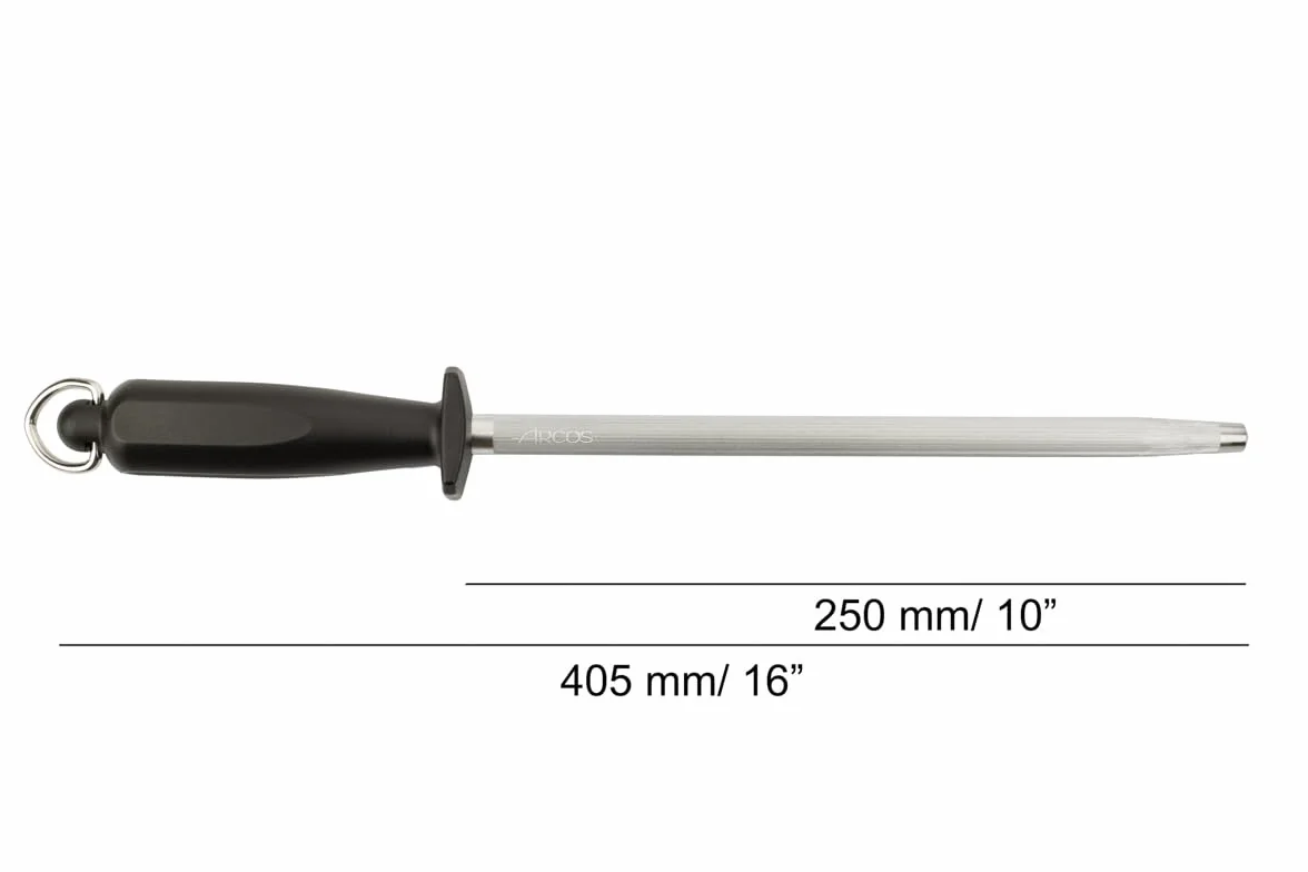 Arcos ostrzałka ze stali węglowej 250 mm czarna