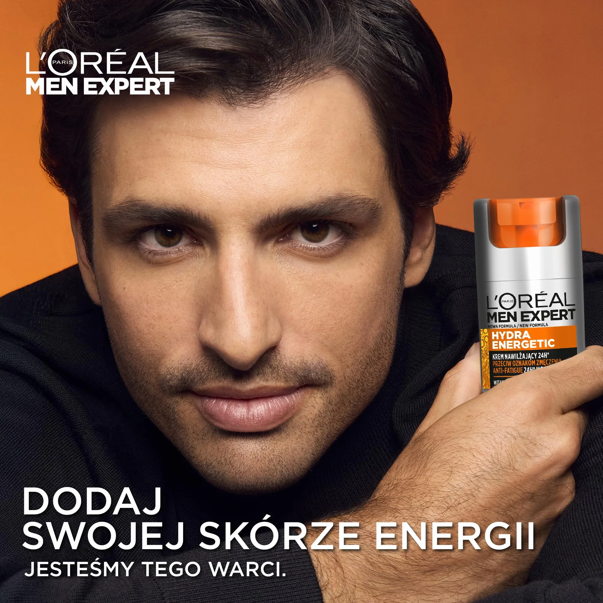 L'Oréal Paris Men Expert Hydra Energetic Krem do twarzy, nawilżający 24h, przeciw oznakom zmęczenia, 50 ml