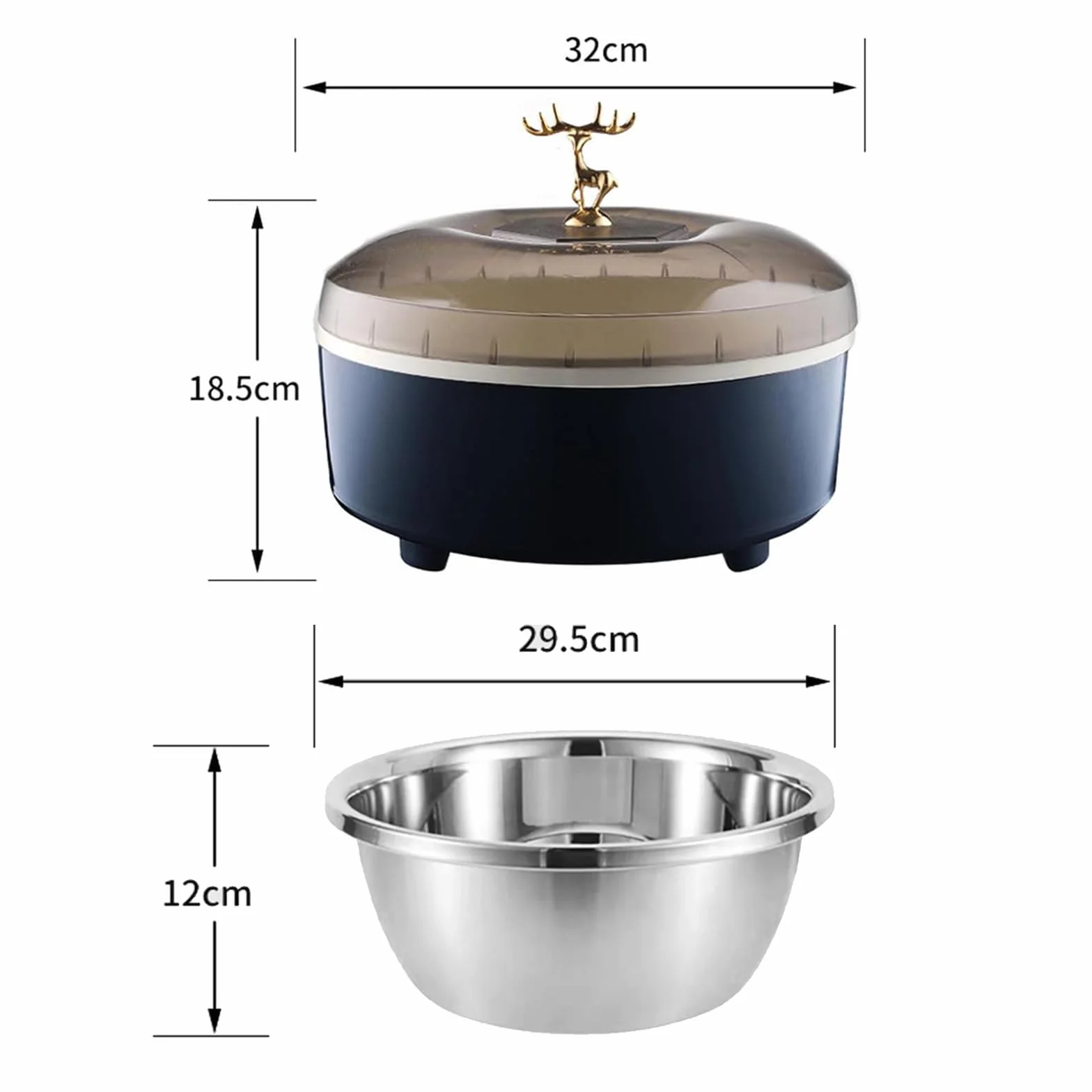 Nat blue Komercyjna maszyna wyrastania ciasta 5L pojemnik do fermentacji chleba ze stali nierdzewnej 304 regulowana temperatura 30~65°C
