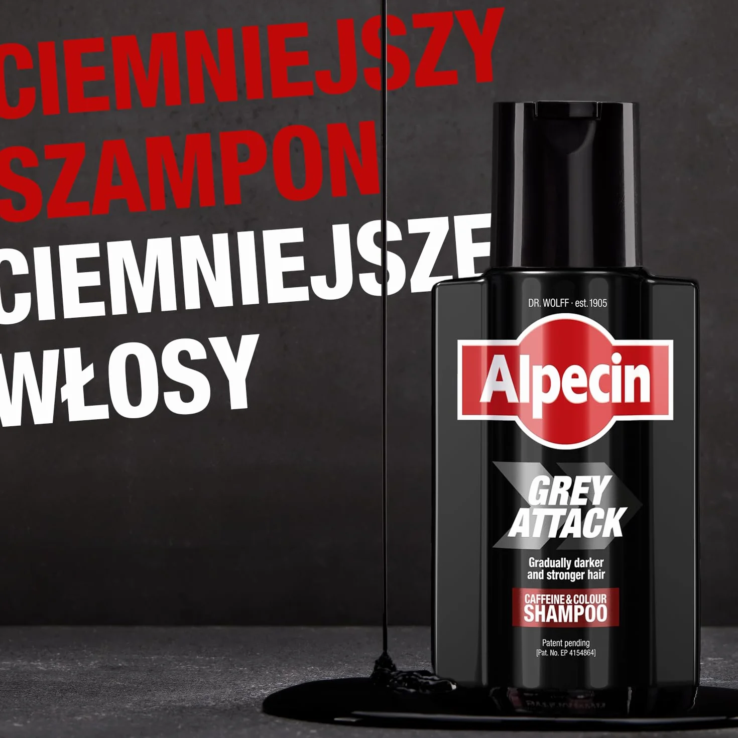Alpecin Grey Attack Caffeine & Colour szampon dla mężczyzn 1 x 200 ml