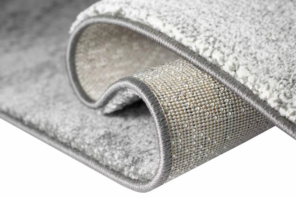Nowoczesny designerski dywan do sypialni 160 x 230 cm szaro-czerwony