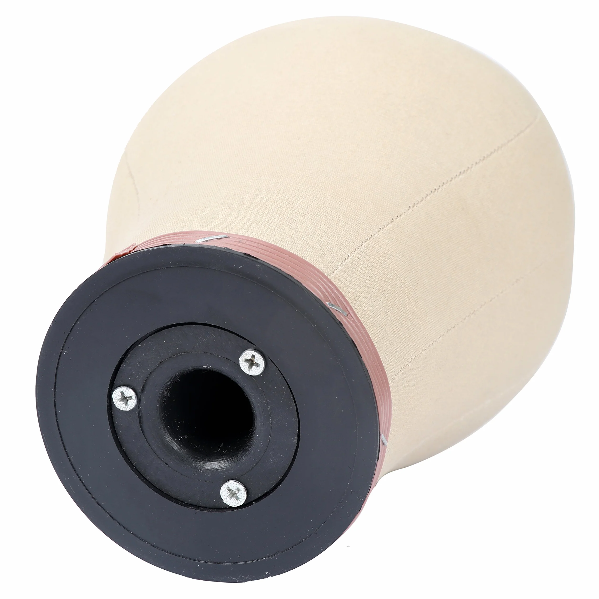 50.8 cm-61.0 cm Cork Canvas Block Head Manekin Głowa manekina do robienia peruk wyświetlacz trening suszenie stylizacja kolorowanie peruka stojak na głowę z otworem montażowym 56 cali