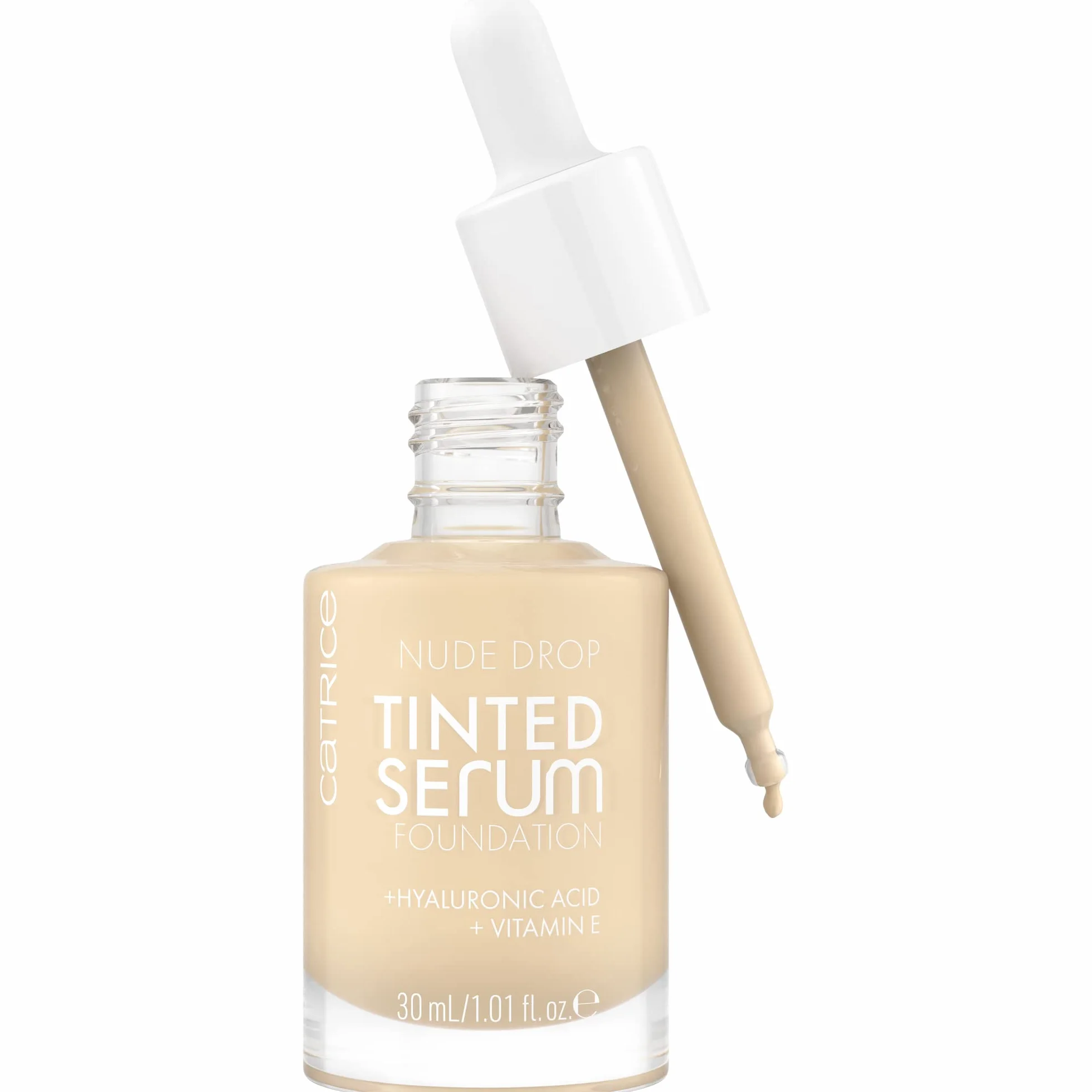 Catrice Podkład Nude Drop Tinted Serum, długotrwały, matujący, opieka, naturalny, matowy (30ml)