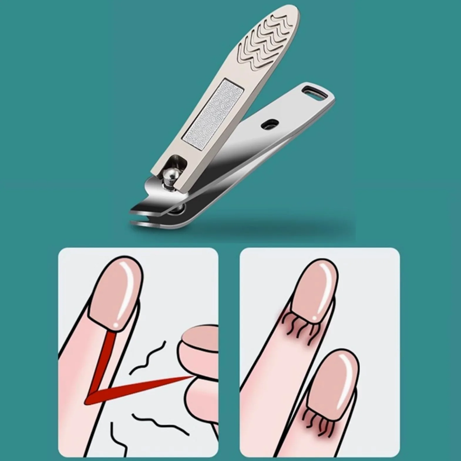Narzędzia do manicure zestaw do manicure zestaw do obcinacza do paznokci Profesjonalny zestaw do pedicure 9-częściowy zestaw do pielęgnacji ze stali nierdzewnej z obcinaczem do paznokci Olécranon dla