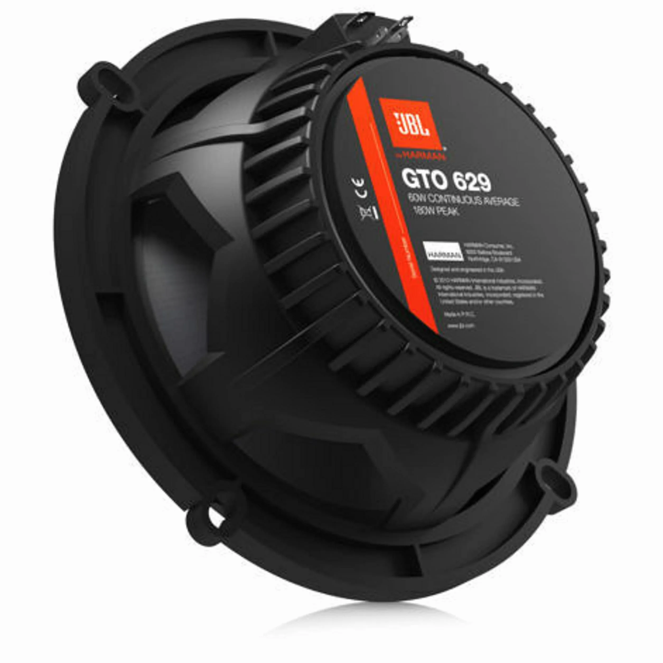 JBL Car GTO 629 6,5" (165 mm) 180 Watt 2-drożne głośniki współosiowe samochodowe Hi-Fi z technologią JBL Plus One (1 para) - czarny