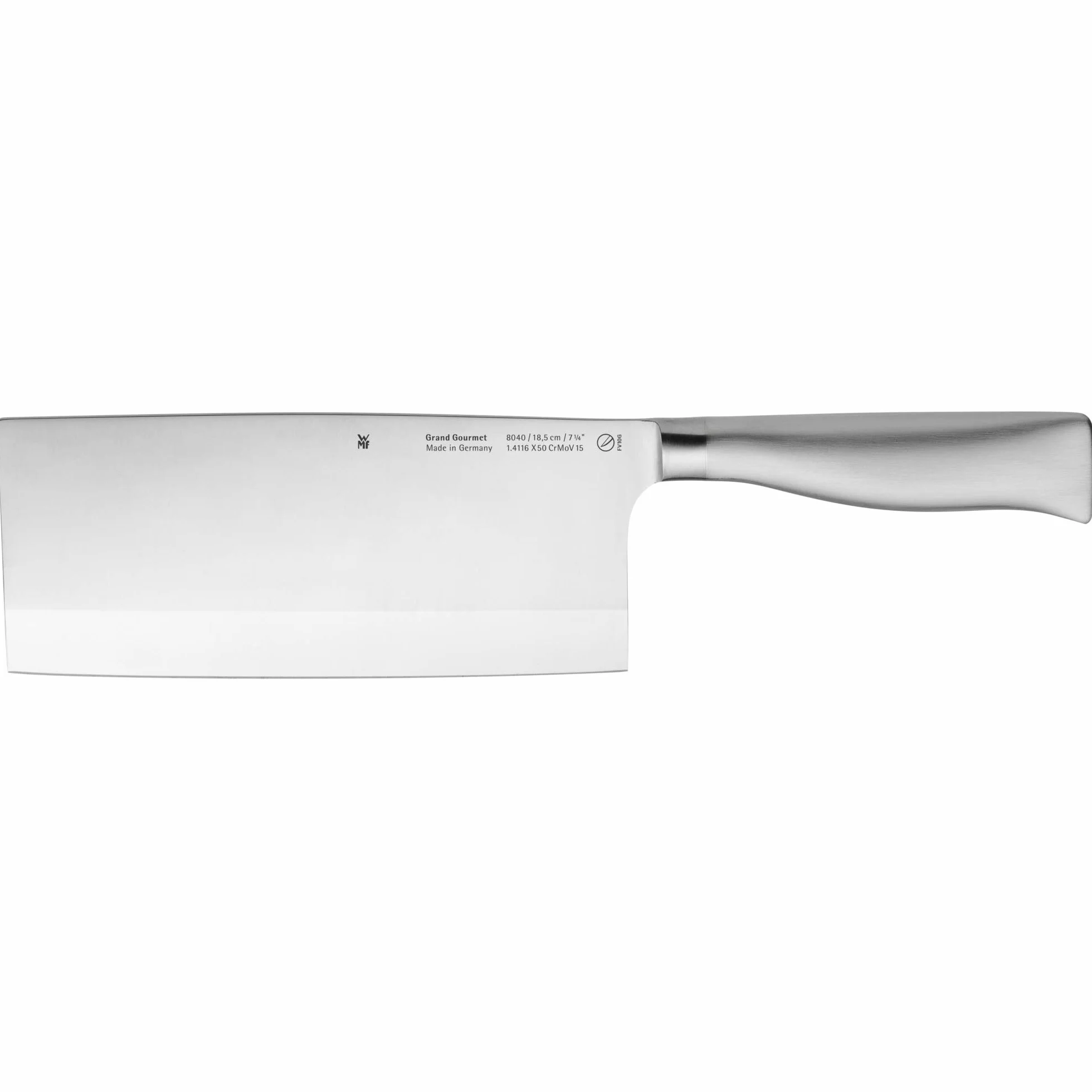 WMF Chiński nóż szefa kuchni Grand Gourmet długość 31,5 cm długość ostrza 18,5 cm Performance Cut Made in Germany kute specjalne ostrze uchwyt ze stali nierdzewnej