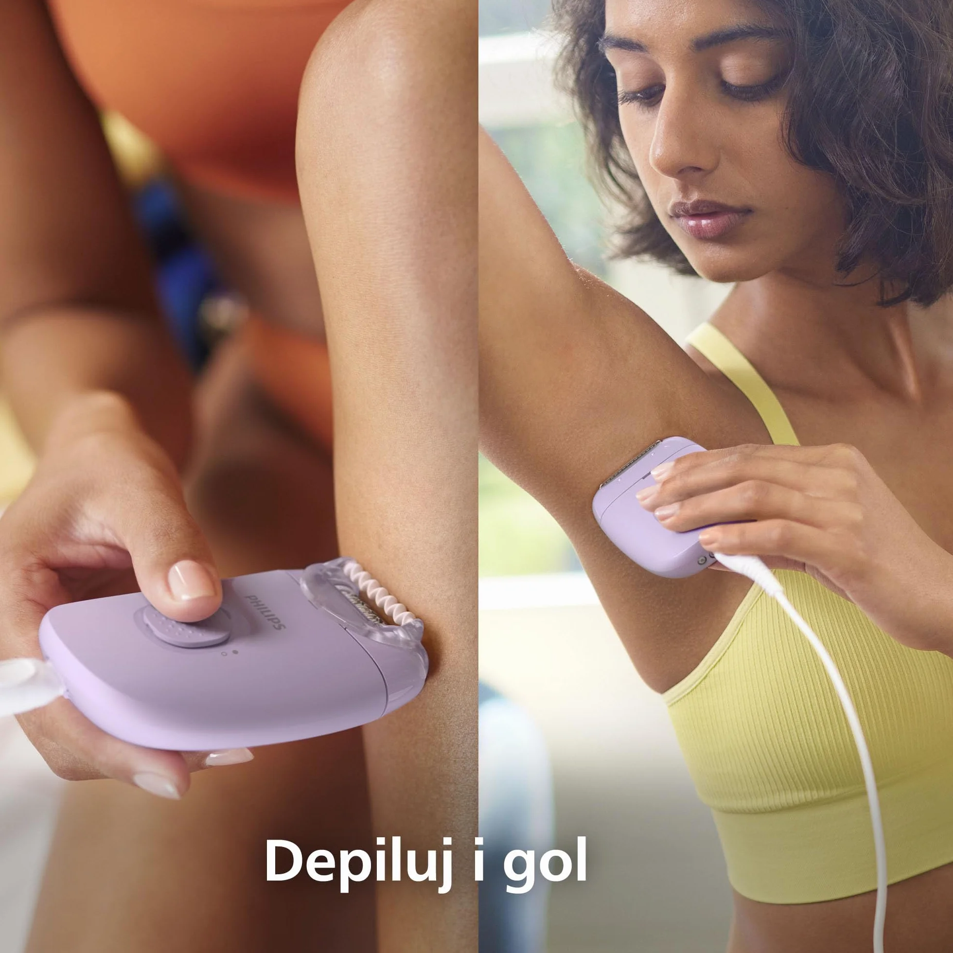 Golarka Philips Series 2000, przewodowa golarka do ciała i wrażliwych okolic, depilacja i golenie, urządzenie do usuwania owłosienia dla kobiet, model BRE237/00